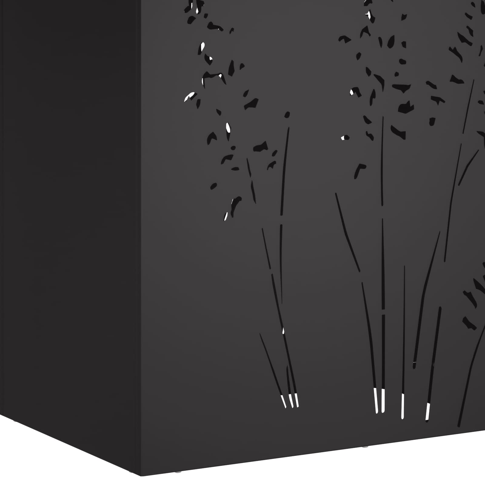 Plantenbak 2 st Zwart 50 x 30 x 75 cm Koudgewalst staal image 8