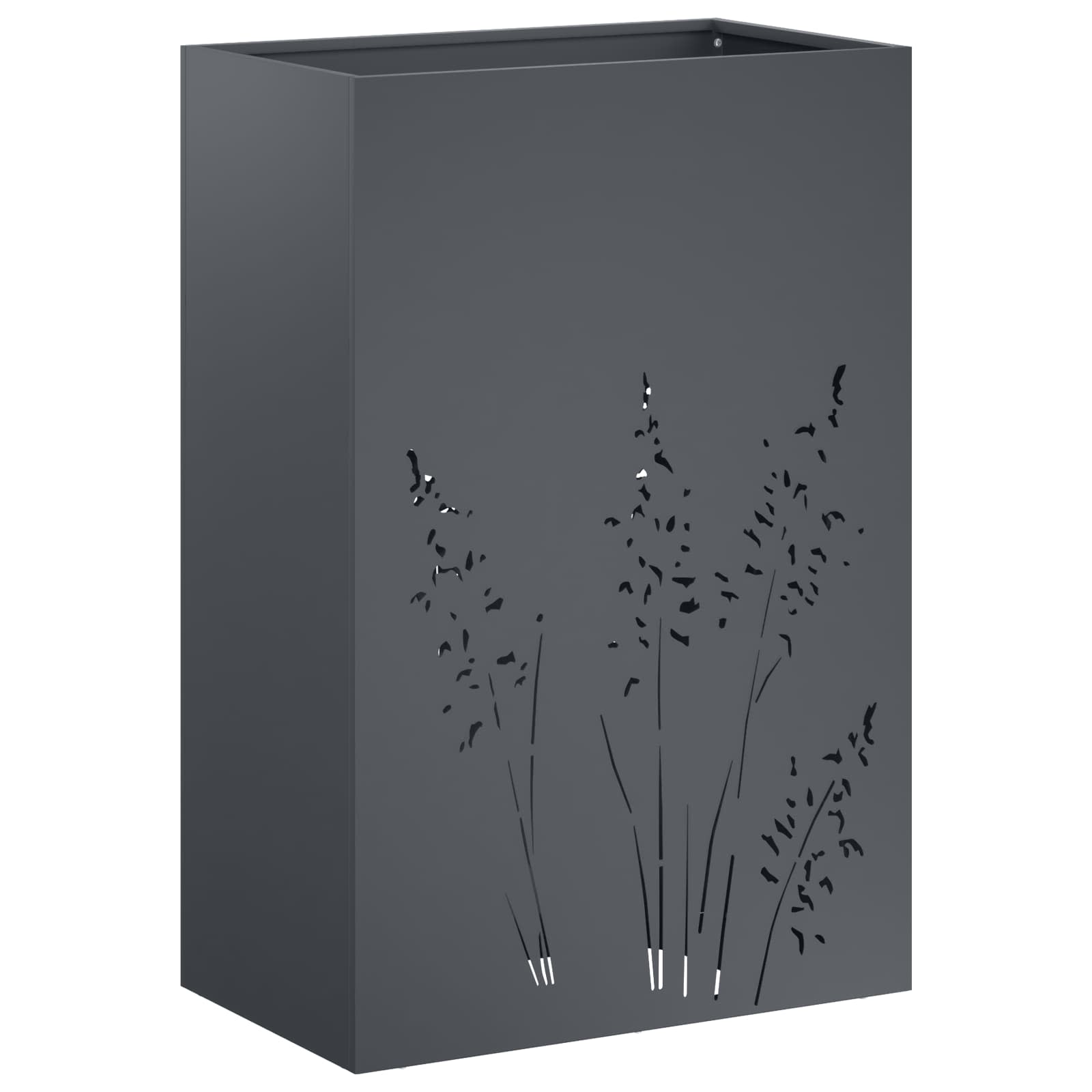 Plantenbak 2 st Antraciet 50 x 30 x 75 cm Koudgewalst staal image 4
