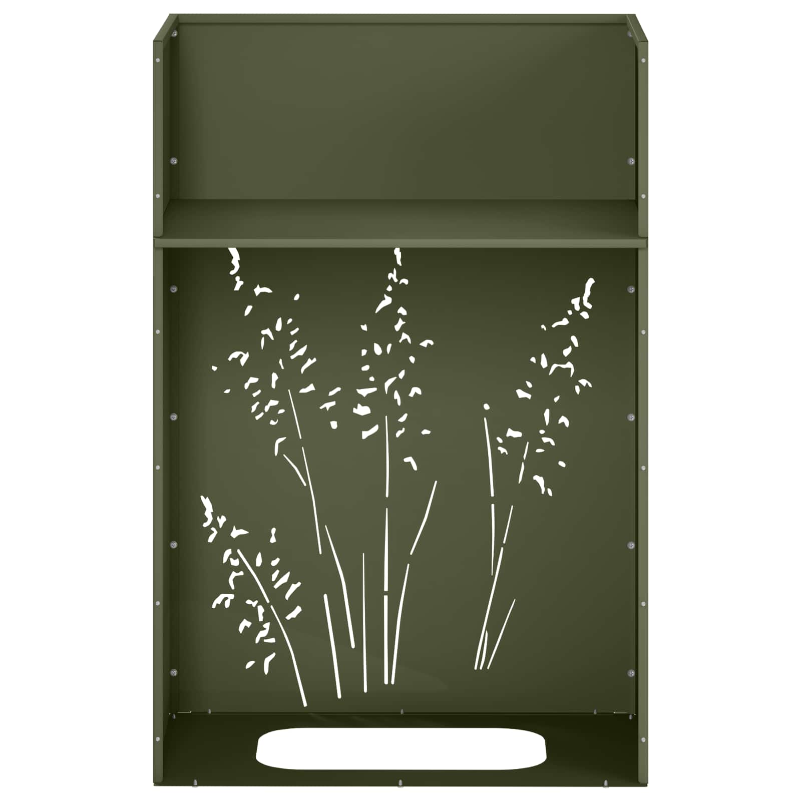 Plantenbak Olijfgroen 50 x 30 x 75 cm Koudgewalst staal image 8