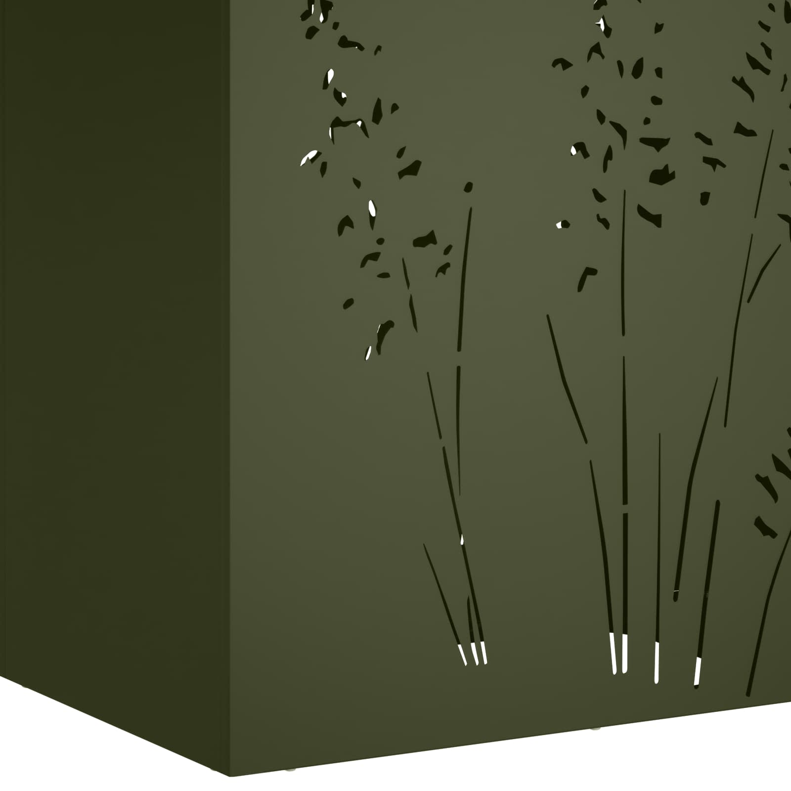 Plantenbak 2 st Olijfgroen 50 x 30 x 75 cm Koudgewalst staal image 8