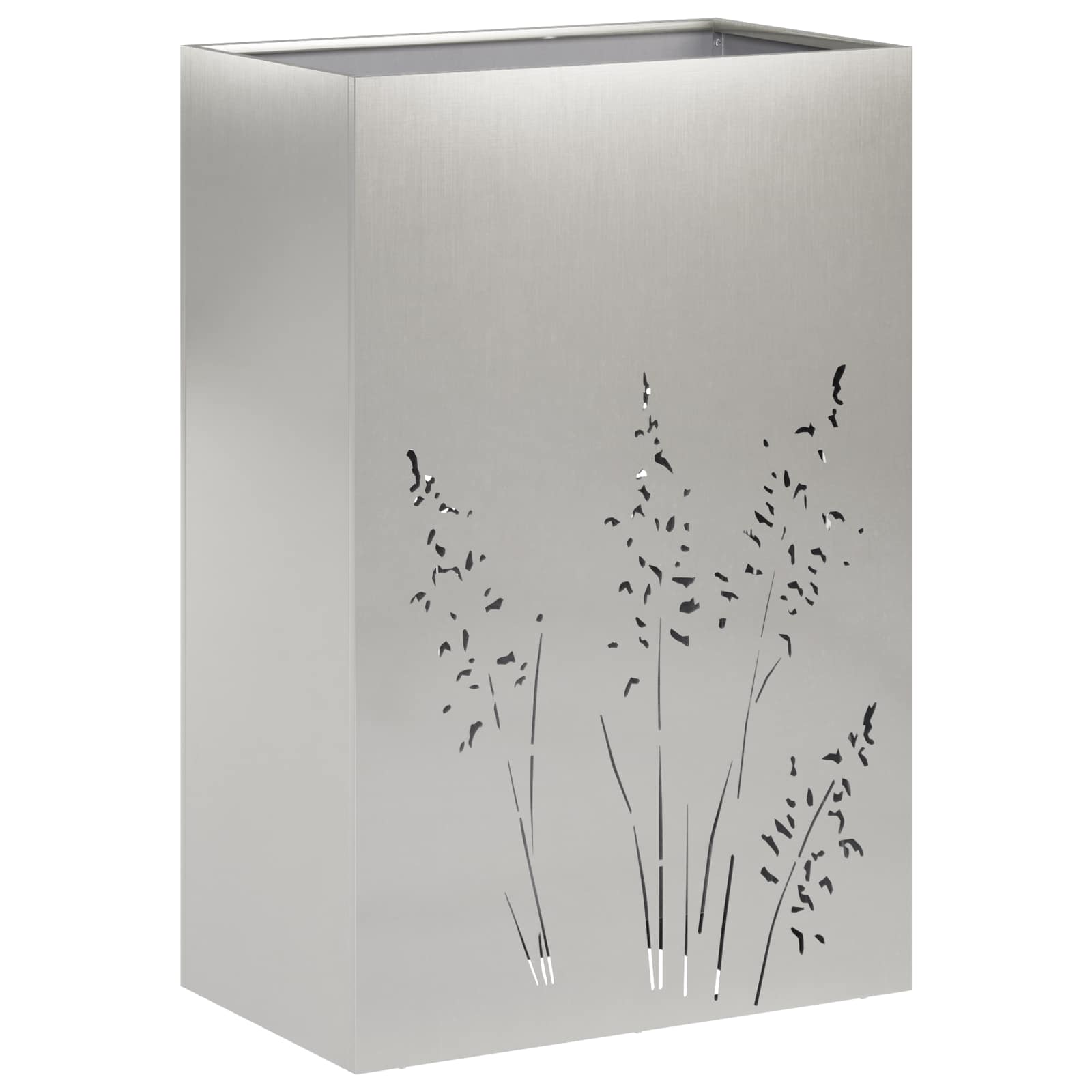 Plantenbak 2 st zilver 50 x 30 x 75 cm Roestvrij staal image 4