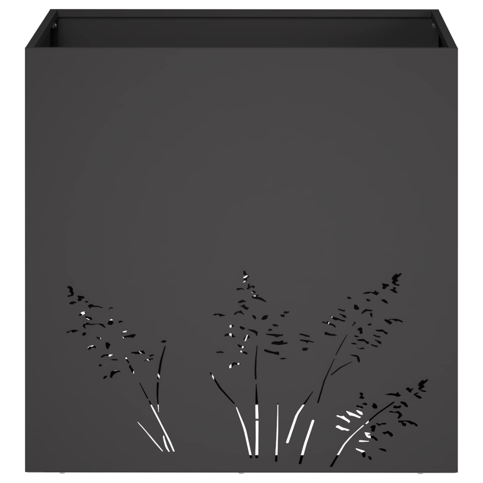 Plantenbak Zwart 50 x 50 x 49 cm Koudgewalst staal image 4