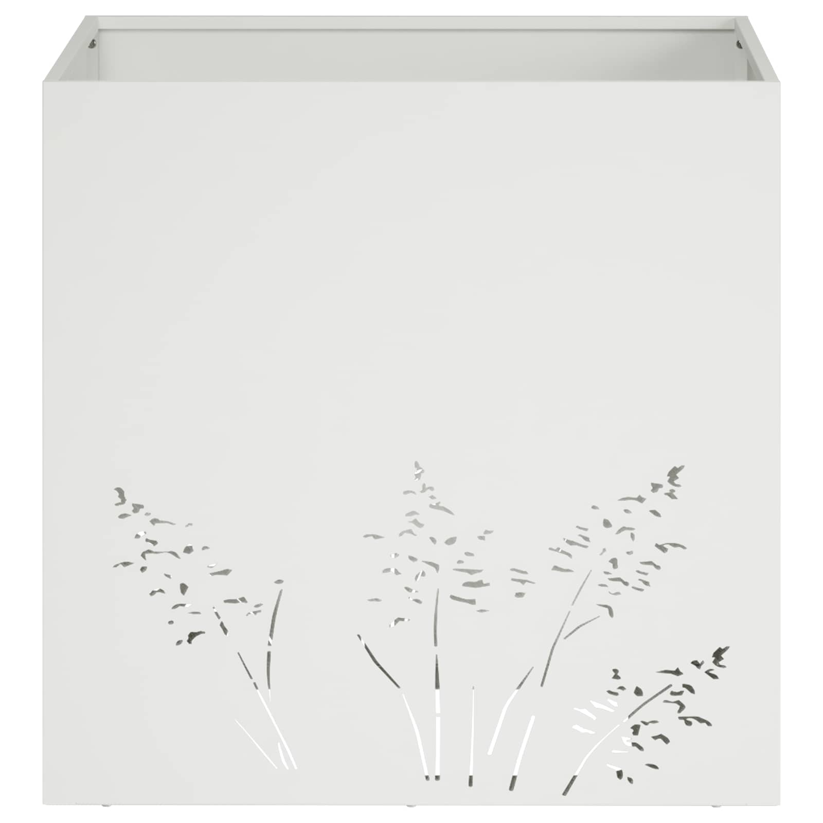 Plantenbak Wit 50 x 50 x 49 cm Koudgewalst staal image 4
