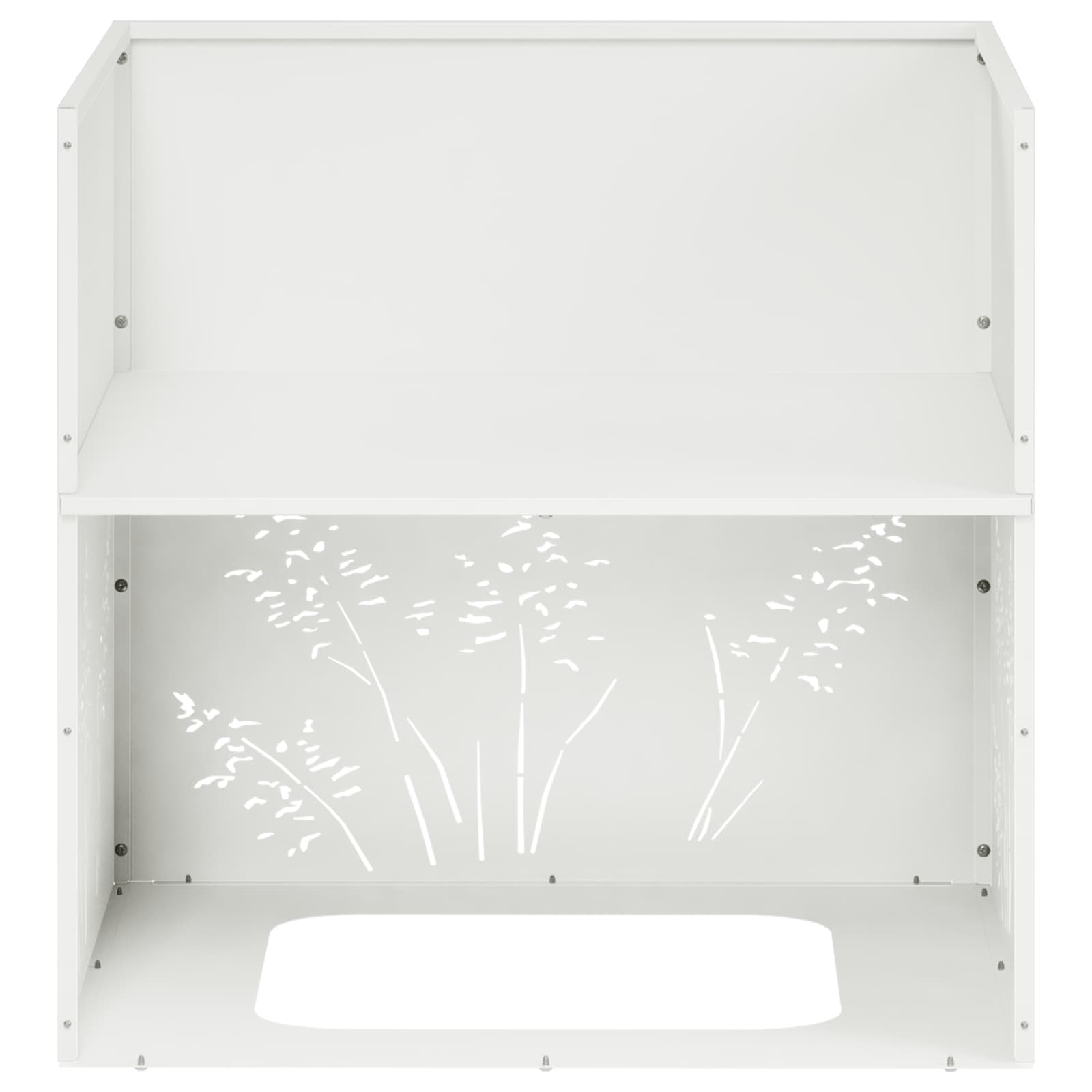 Plantenbak Wit 50 x 50 x 49 cm Koudgewalst staal image 8