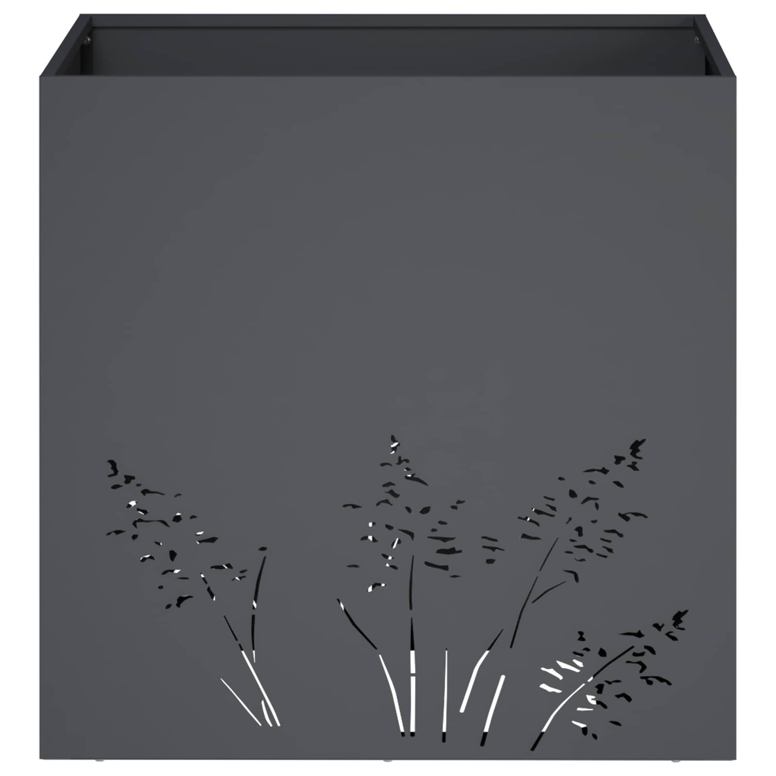 Plantenbak 2 st Antraciet 50 x 50 x 49 cm Koudgewalst staal image 5
