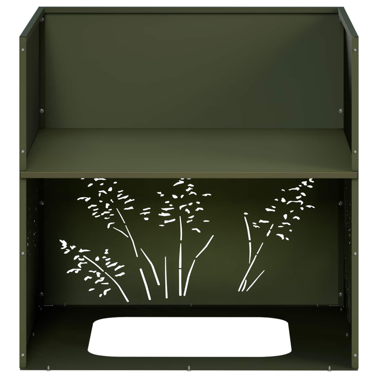 Plantenbak Olijfgroen 50 x 50 x 49 cm Koudgewalst staal image 8