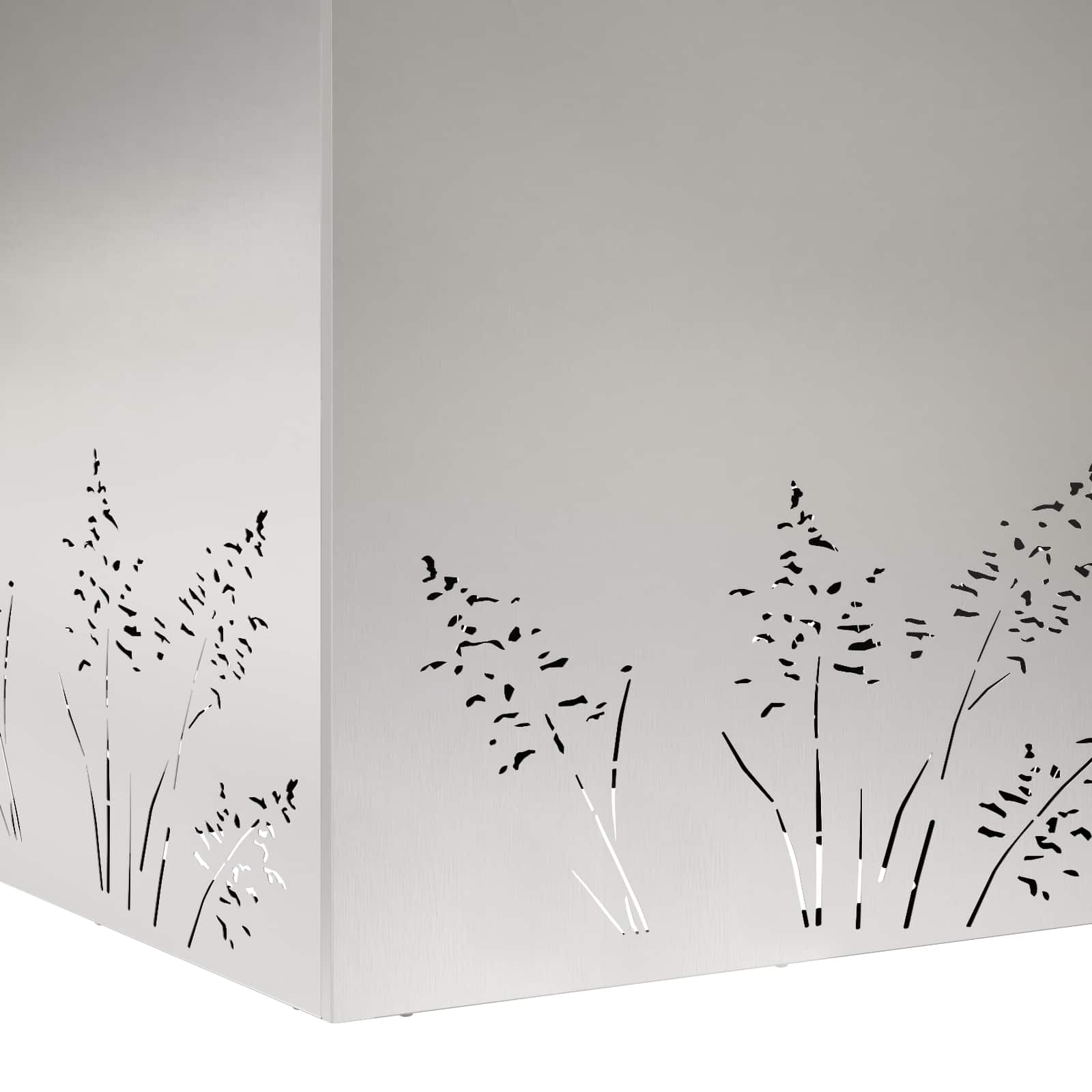 Plantenbak zilver 50 x 50 x 49 cm Roestvrij staal image 7
