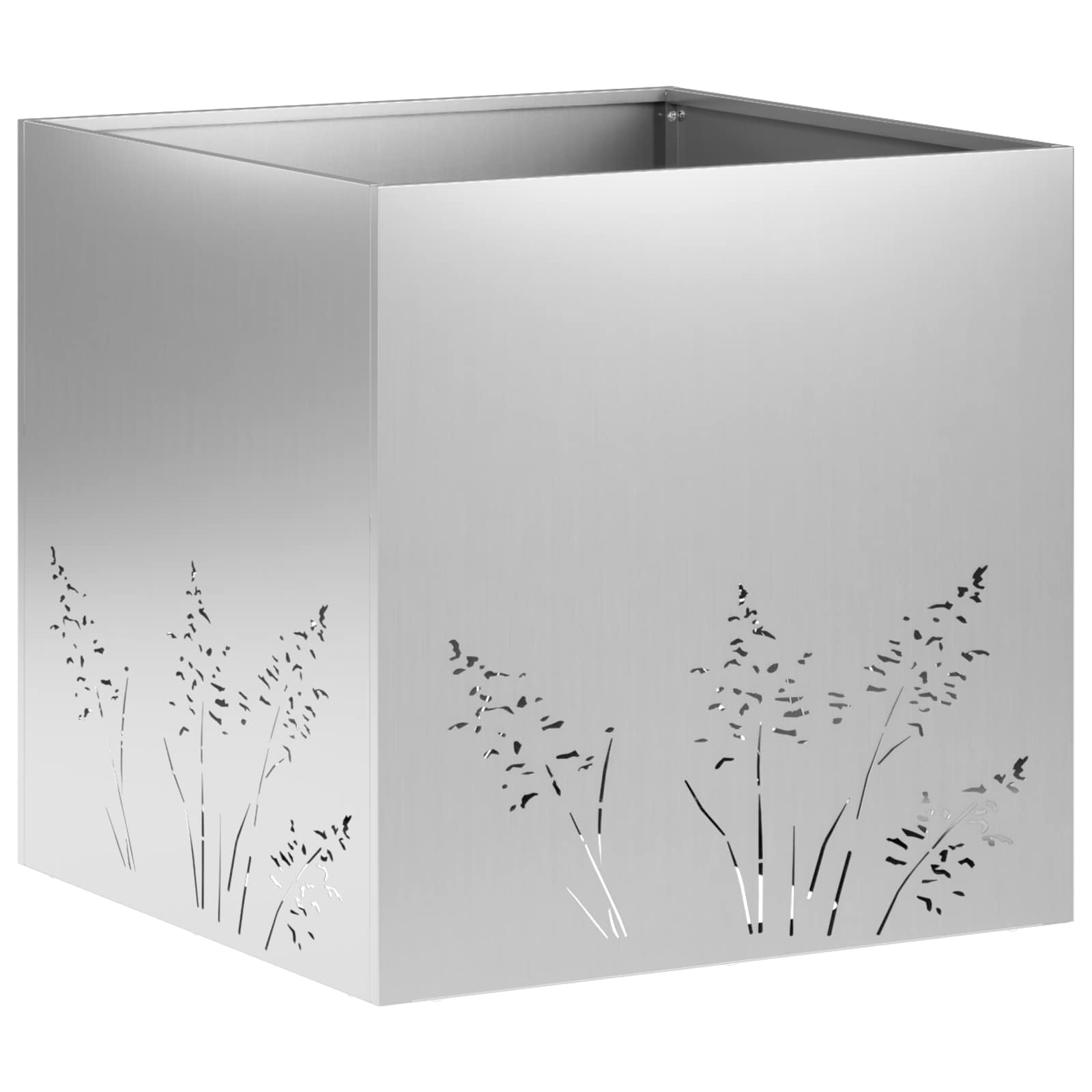 Plantenbak zilver 50 x 50 x 49 cm Gegalvaniseerd staal image 2