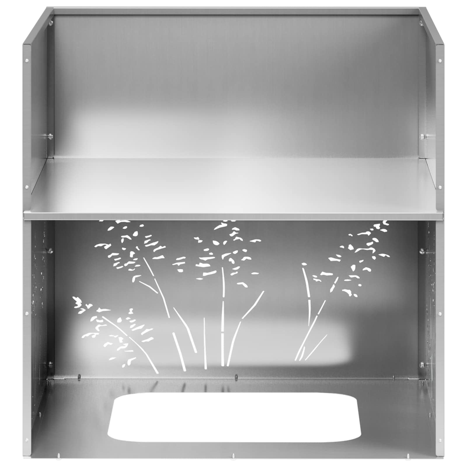 Plantenbak zilver 50 x 50 x 49 cm Gegalvaniseerd staal image 8