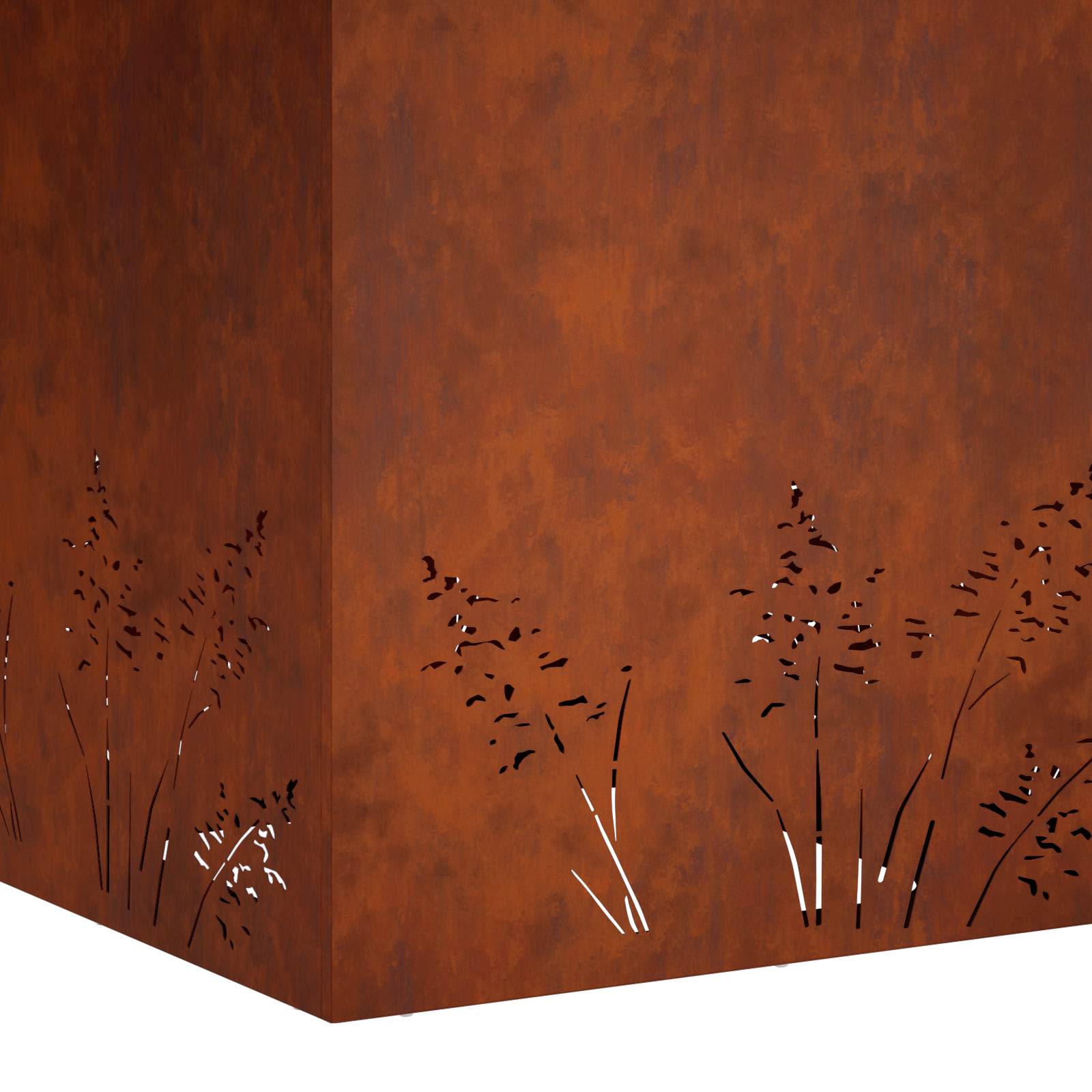 Plantenbak Roestkleurig 50 x 50 x 49 cm weervast staal image 8