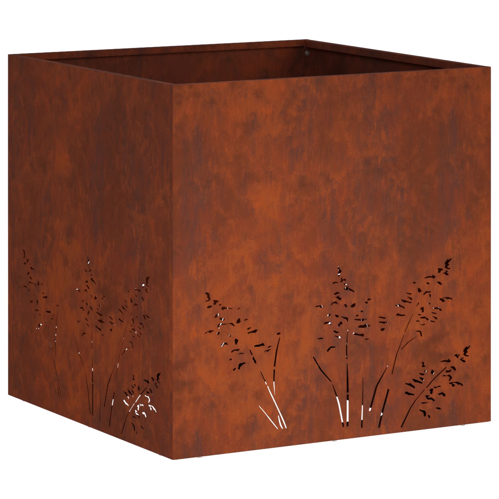 Plantenbak 2 st Roestkleurig 50 x 50 x 49 cm weervast staal image 4