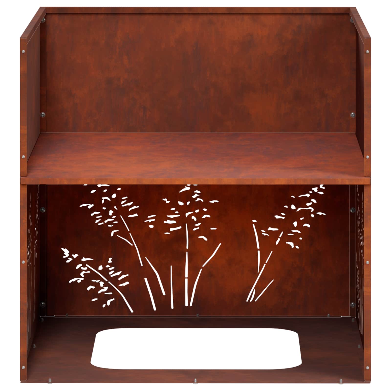 Plantenbak 2 st Roestkleurig 50 x 50 x 49 cm weervast staal image 10