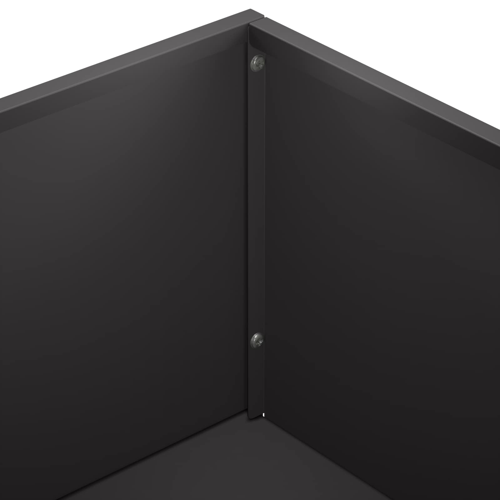 Plantenbak Zwart 50 x 30 x 49 cm Koudgewalst staal image 6