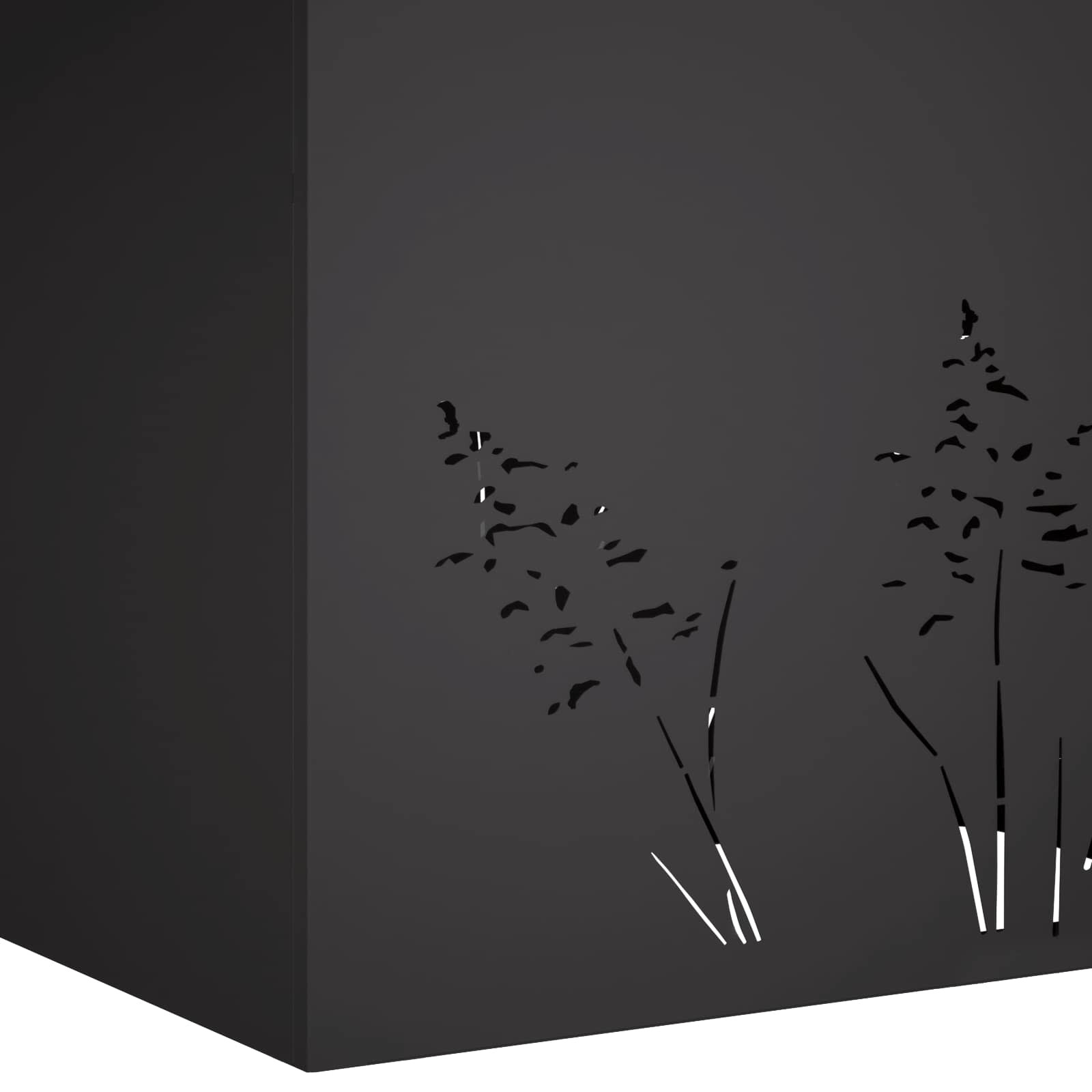 Plantenbak Zwart 50 x 30 x 49 cm Koudgewalst staal image 7