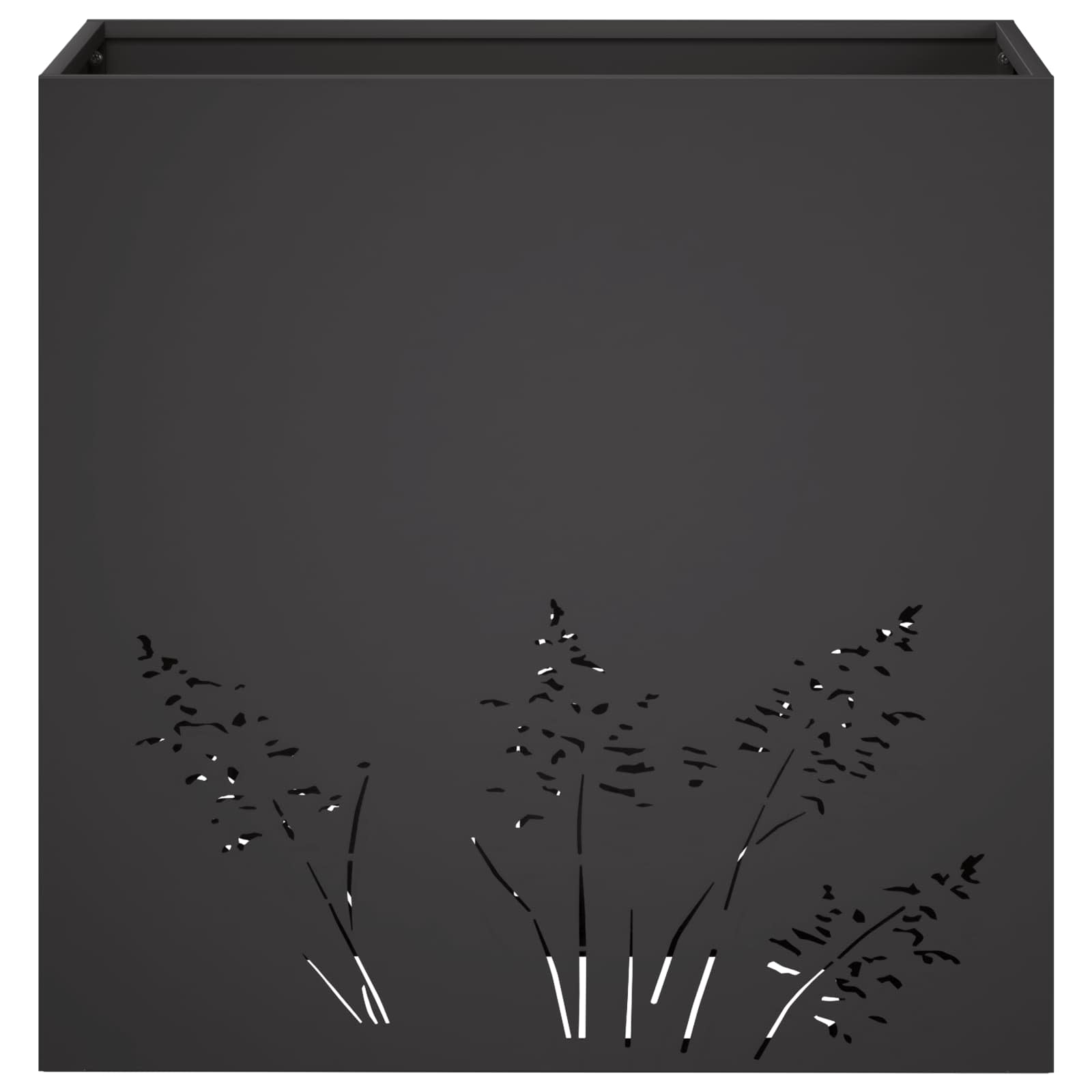 Plantenbak Zwart 50 x 30 x 49 cm Koudgewalst staal image 4