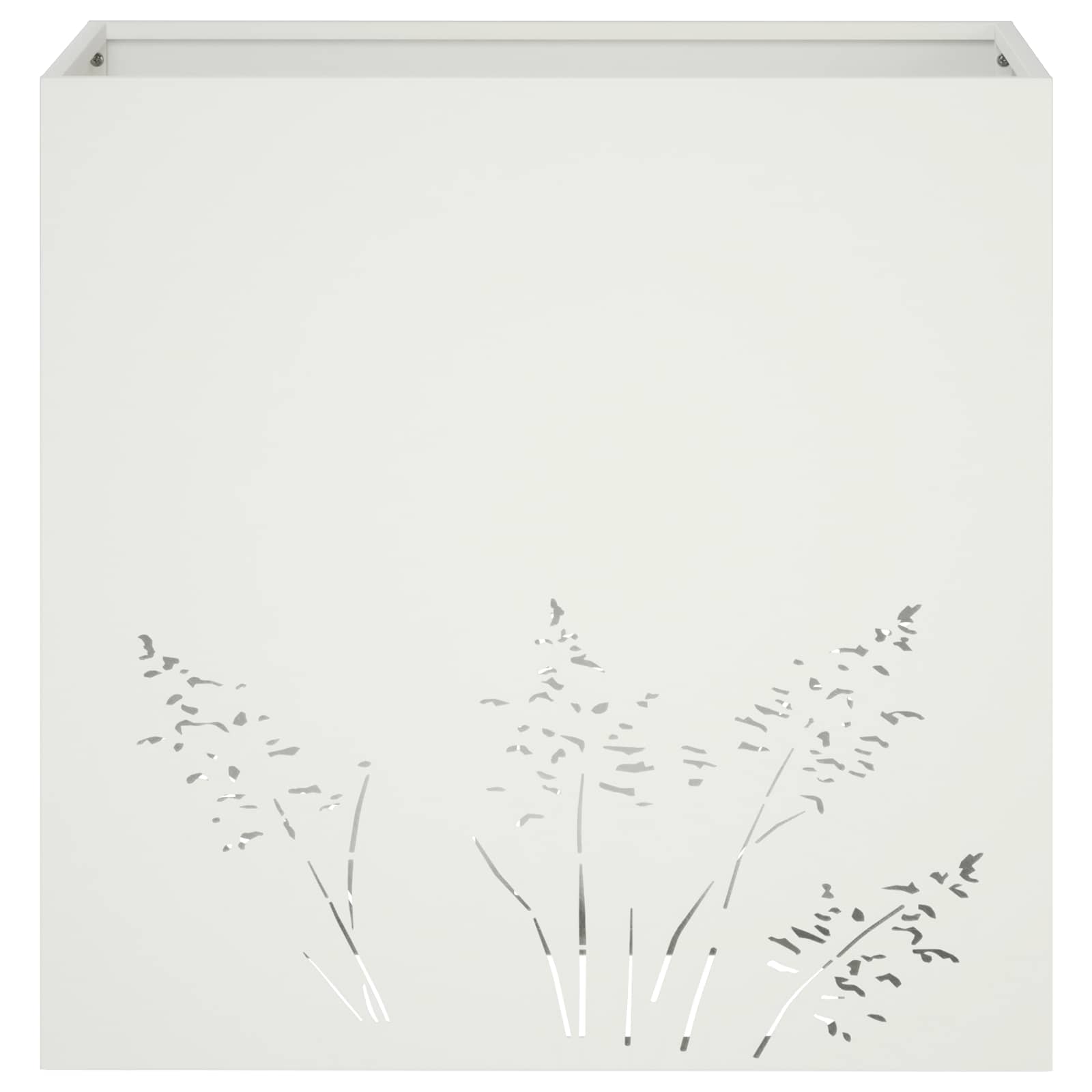 Plantenbak 2 st Wit 50 x 30 x 49 cm Koudgewalst staal image 5