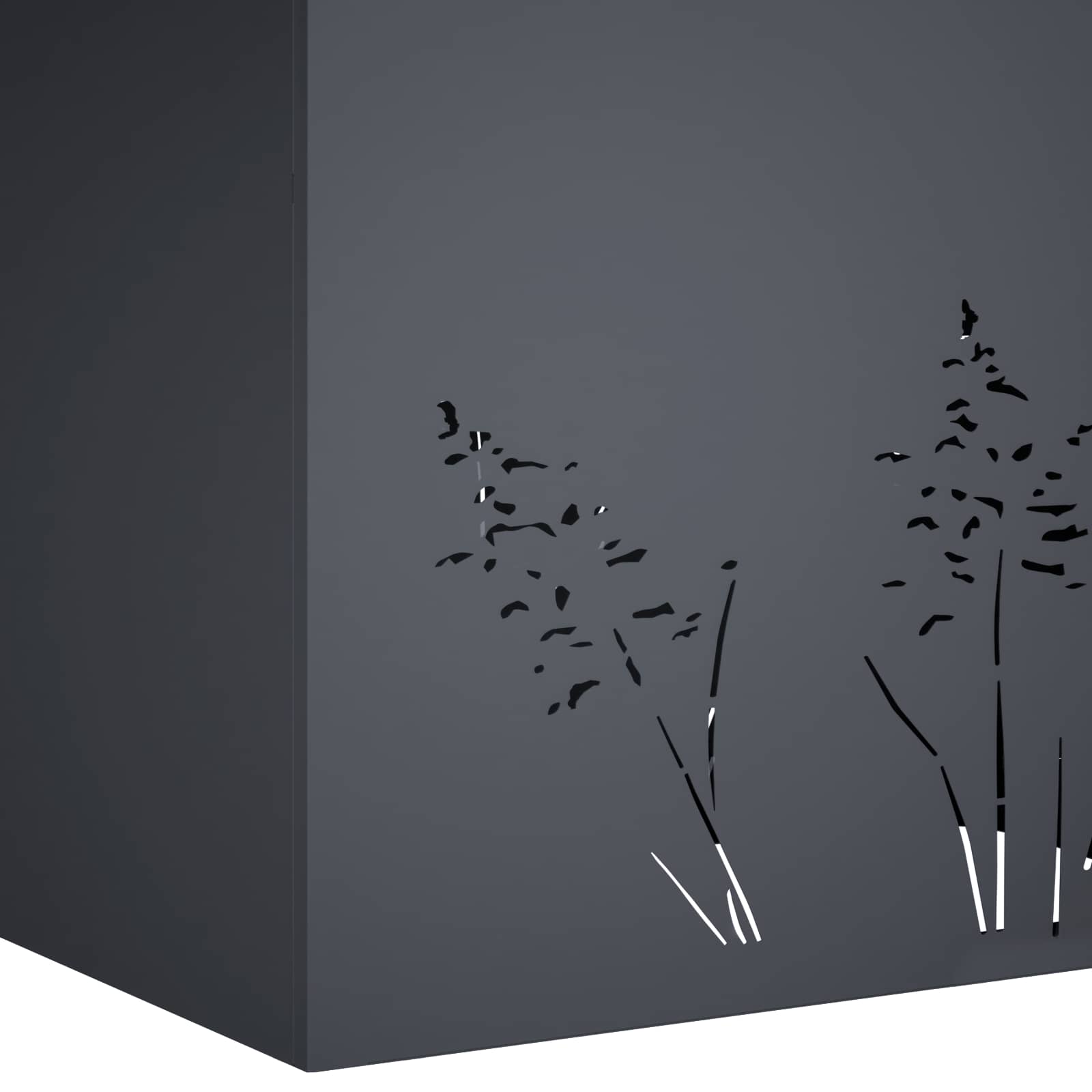 Plantenbak Antraciet 50 x 30 x 49 cm Koudgewalst staal image 7