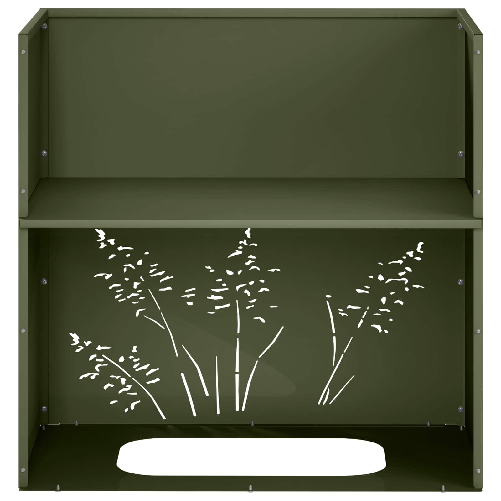 Plantenbak Olijfgroen 50 x 30 x 49 cm Koudgewalst staal image 8