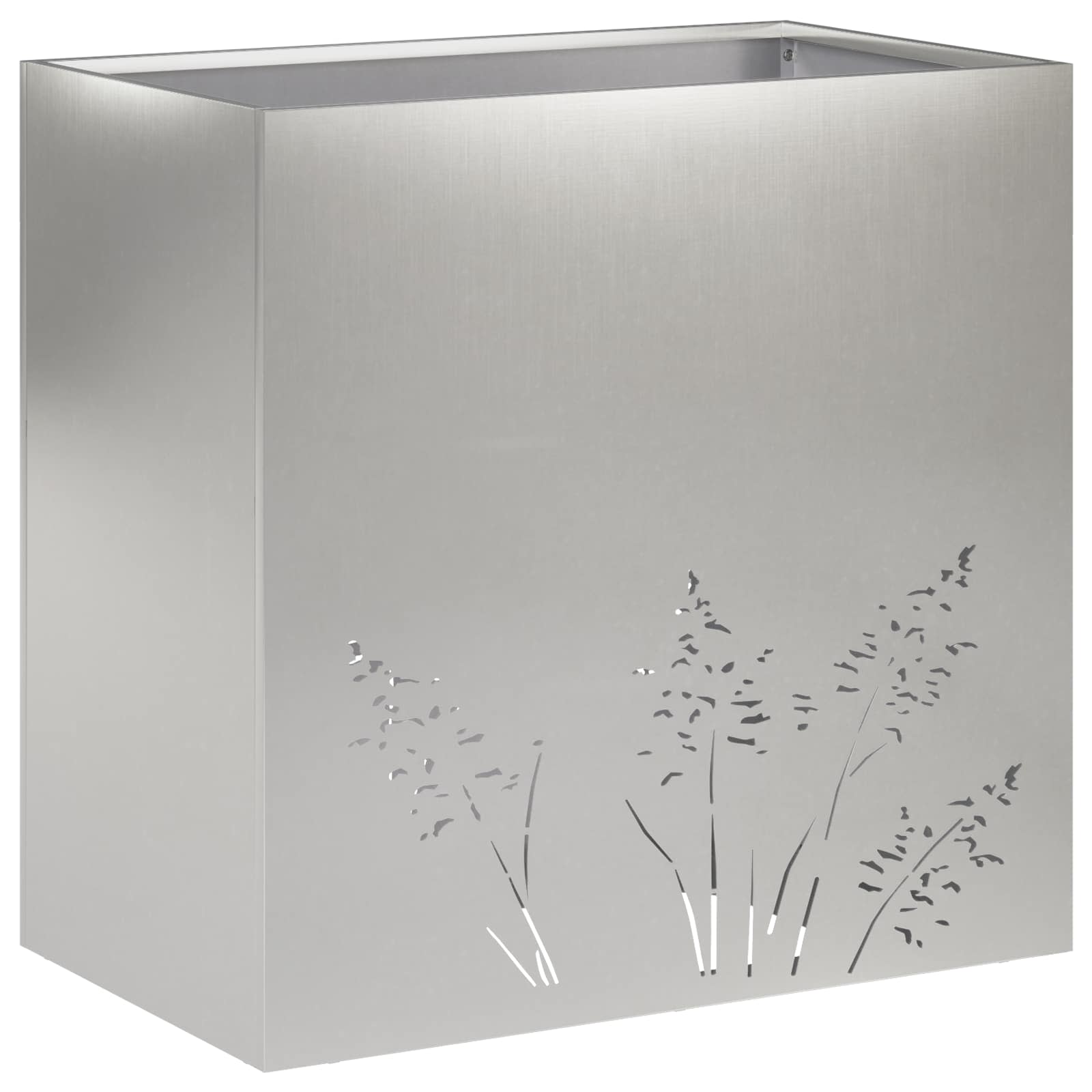Plantenbak 2 st zilver 50 x 30 x 49 cm Roestvrij staal image 4