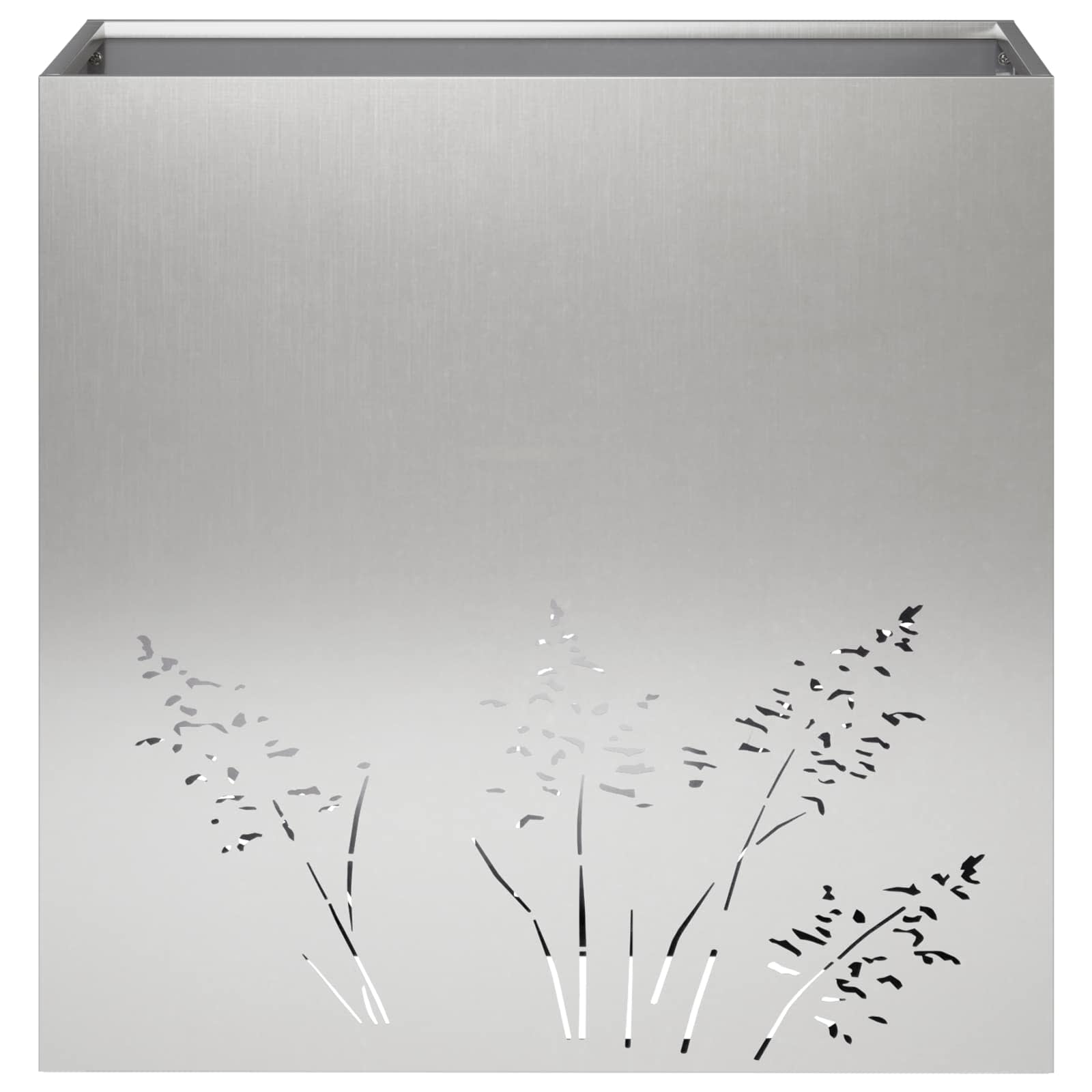 Plantenbak 2 st zilver 50 x 30 x 49 cm Roestvrij staal image 5