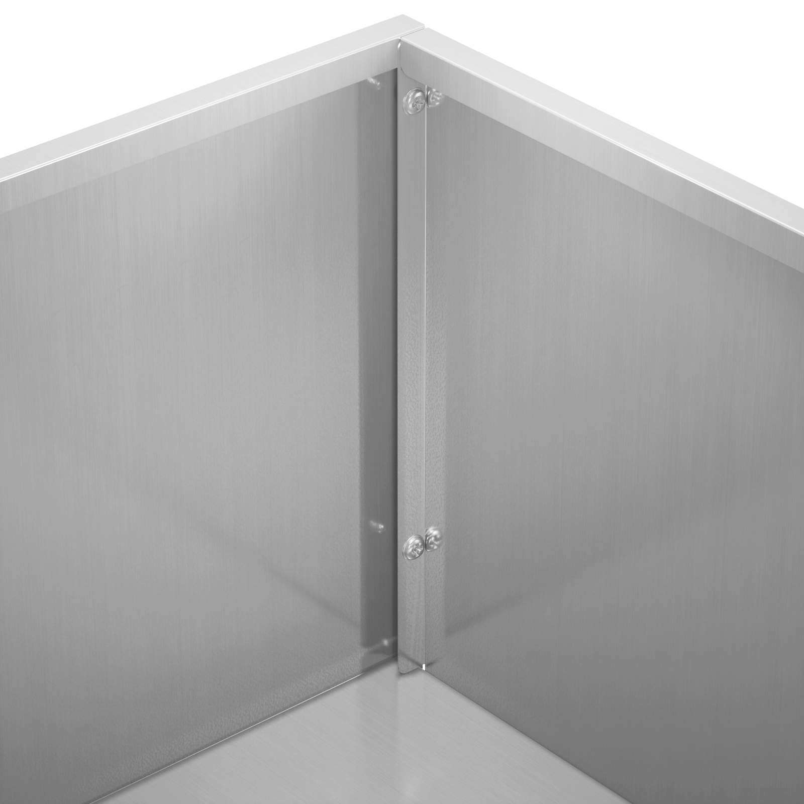 Plantenbak zilver 50 x 30 x 49 cm Gegalvaniseerd staal image 6