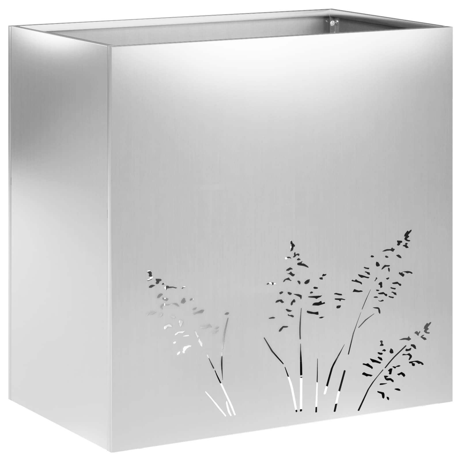 Plantenbak zilver 50 x 30 x 49 cm Gegalvaniseerd staal image 2