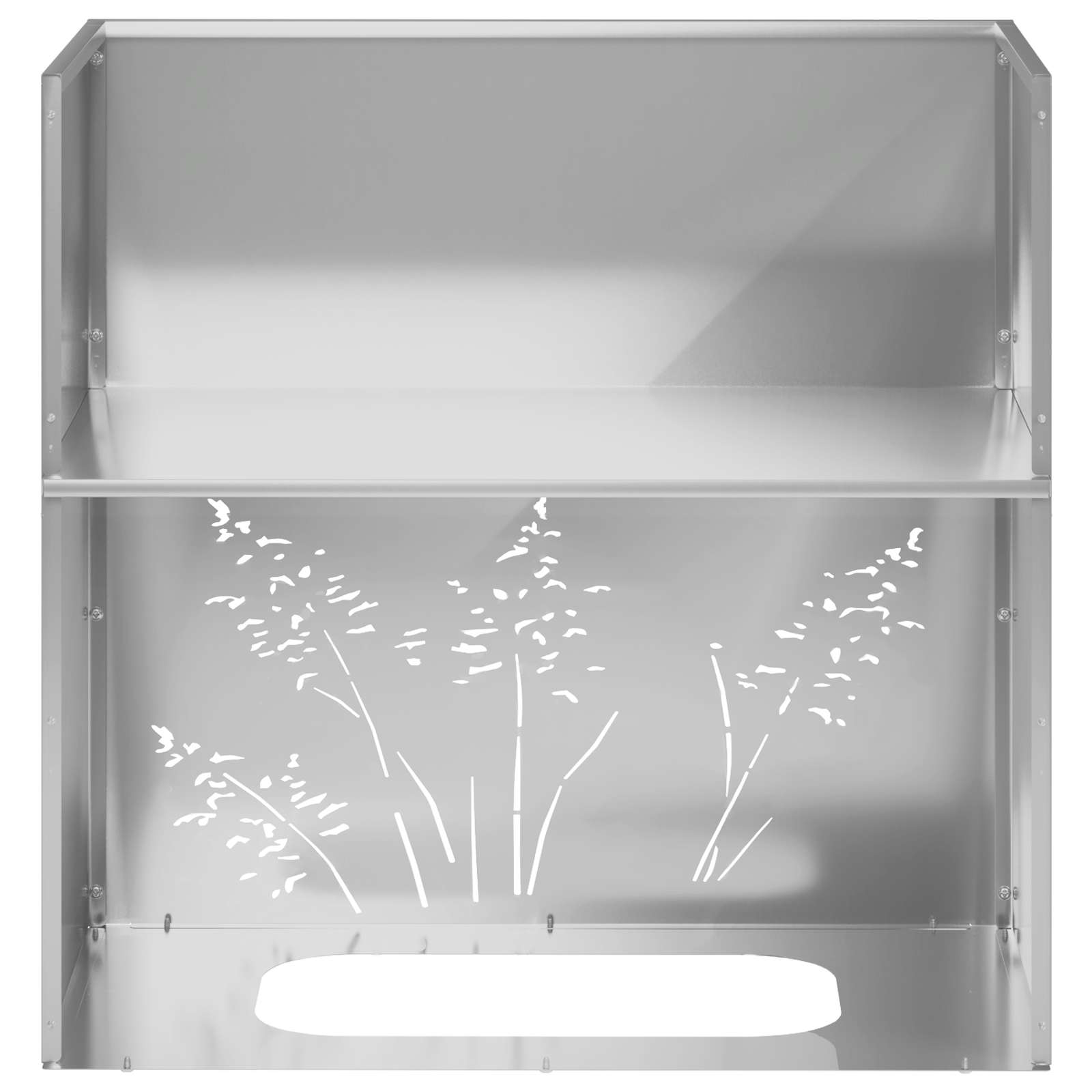 Plantenbak zilver 50 x 30 x 49 cm Gegalvaniseerd staal image 8