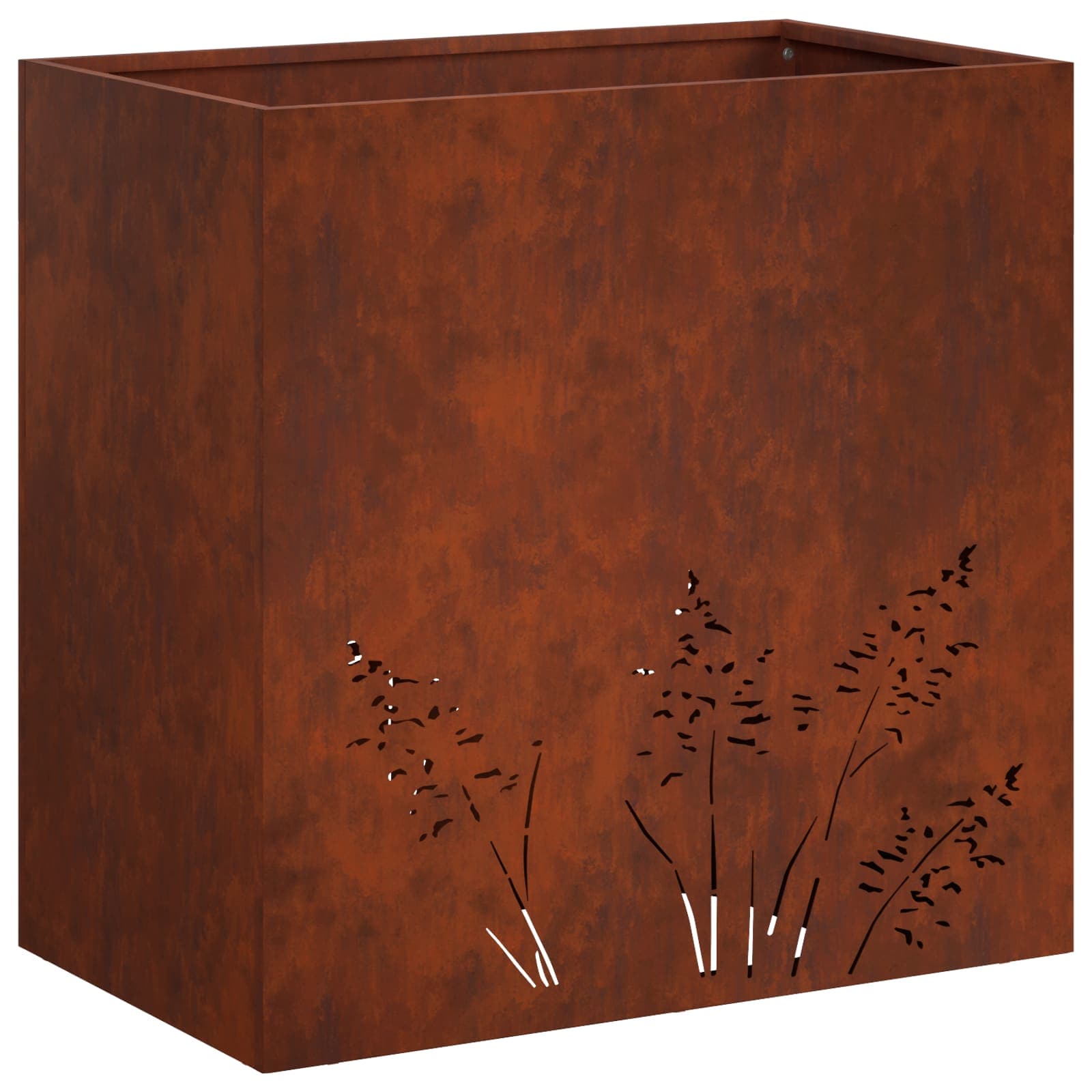 Plantenbak Roestkleurig 50 x 30 x 49 cm weervast staal image 2