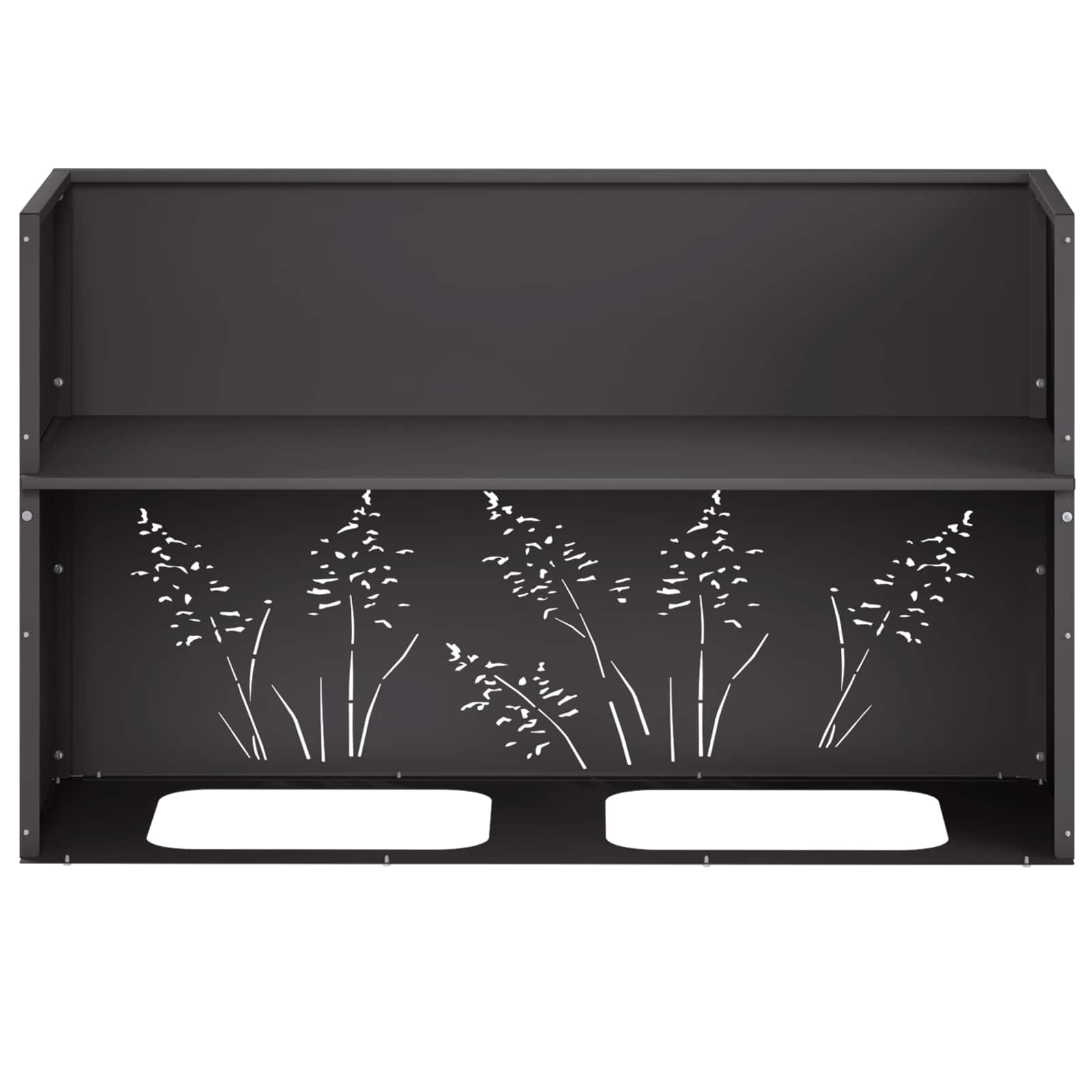 Plantenbak Zwart 80 x 20 x 49 cm Koudgewalst staal image 8