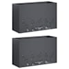 vidaXL Aia istutuspot 2 tk Antratsiit 80 x 20 x 49 cm
