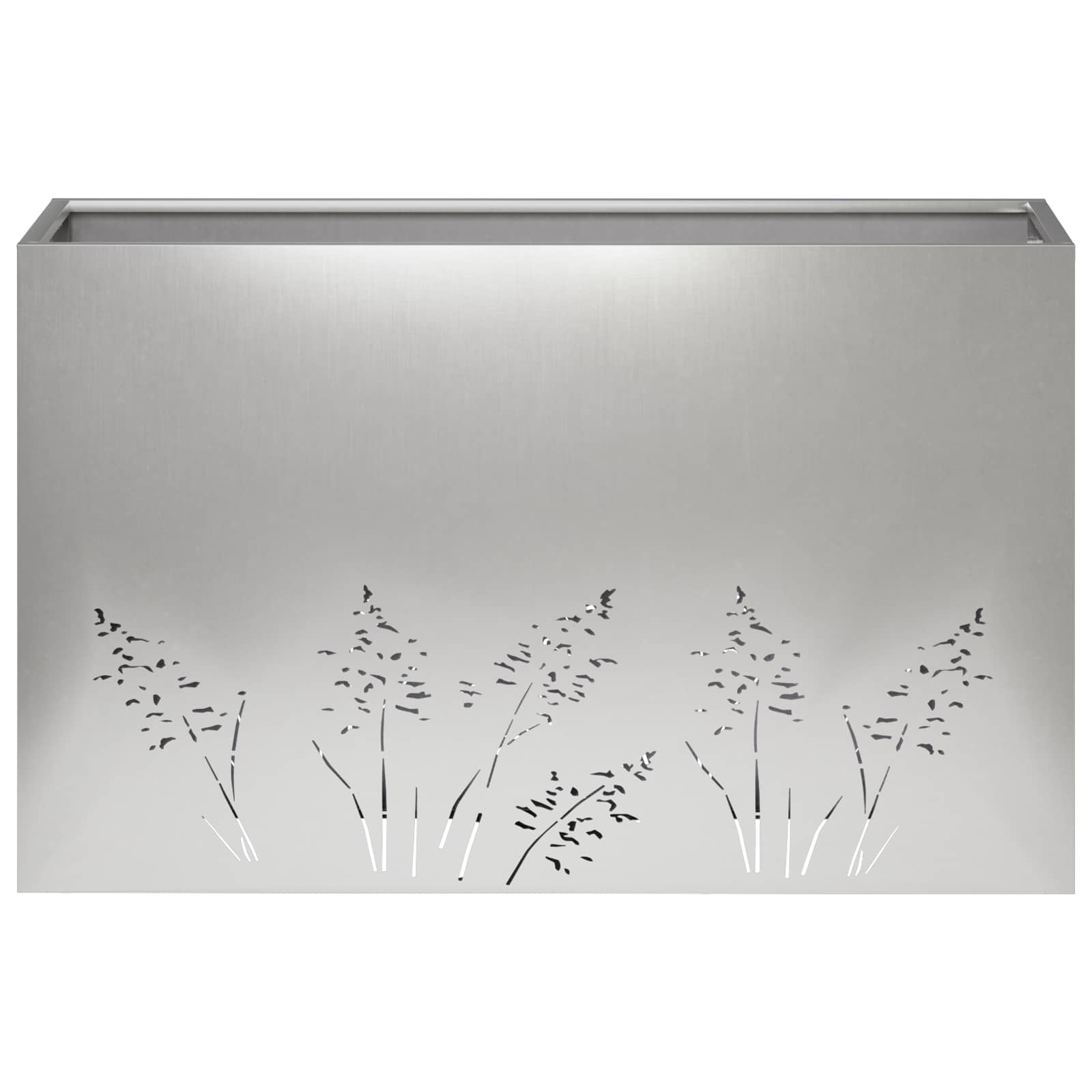 Plantenbak 2 st zilver 80 x 20 x 49 cm Roestvrij staal image 5