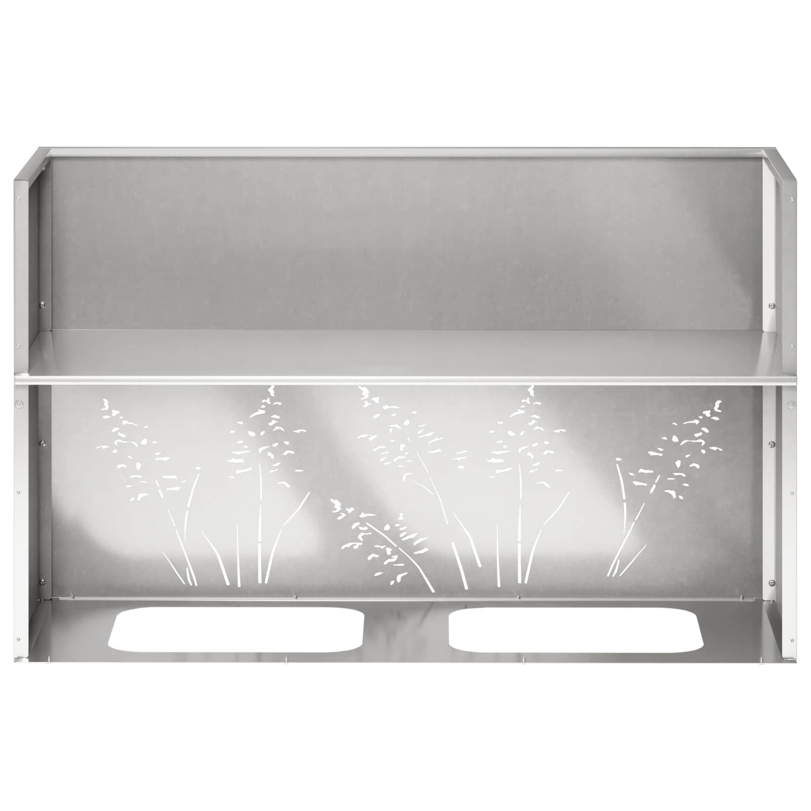 Plantenbak 2 st zilver 80 x 20 x 49 cm Roestvrij staal image 9