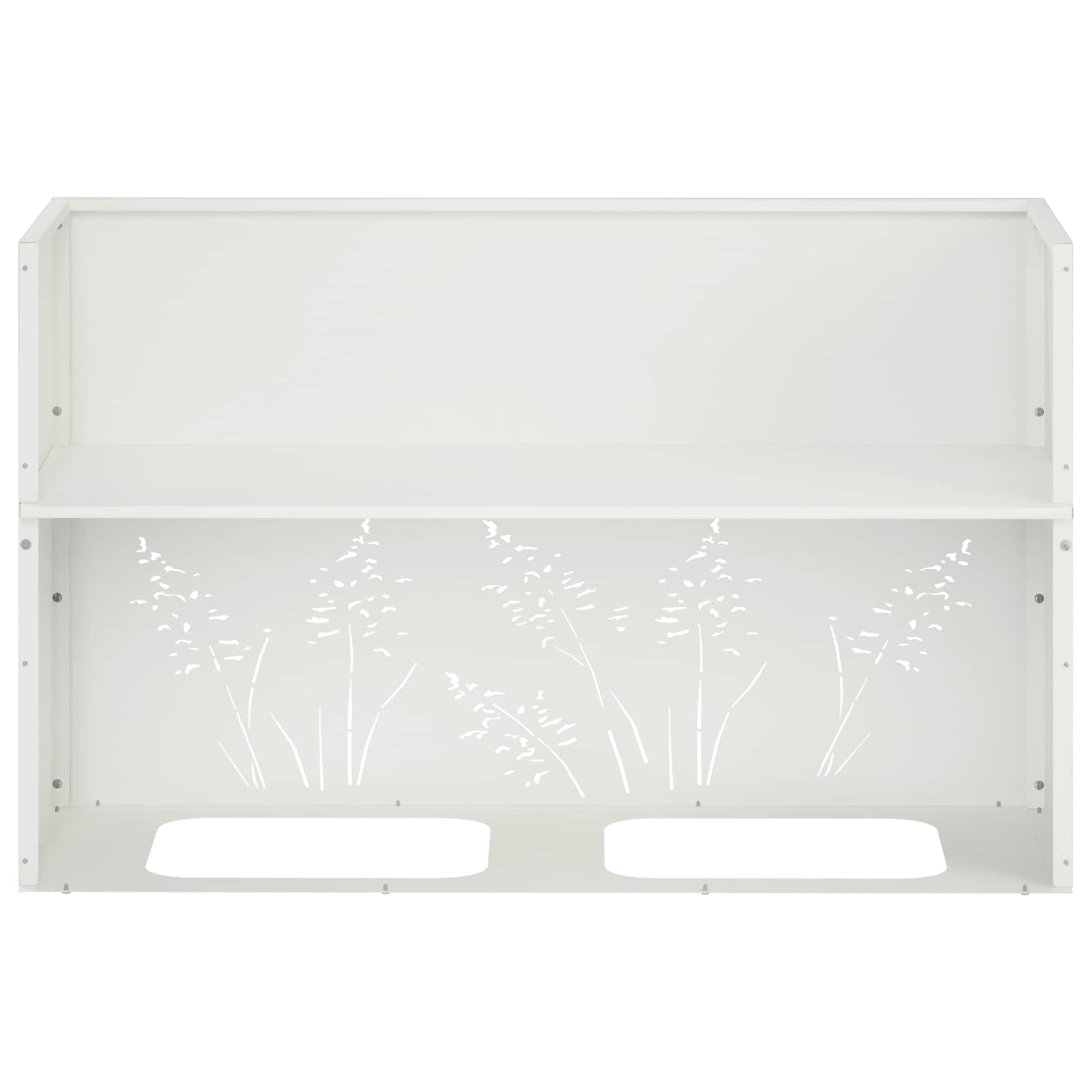 Plantenbak 2 st Wit 80 x 30 x 49 cm Koudgewalst staal image 9