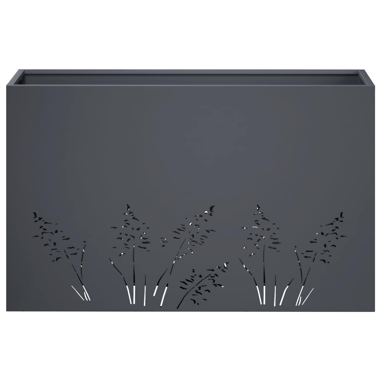Plantenbak 2 st Antraciet 80 x 30 x 49 cm Koudgewalst staal image 5