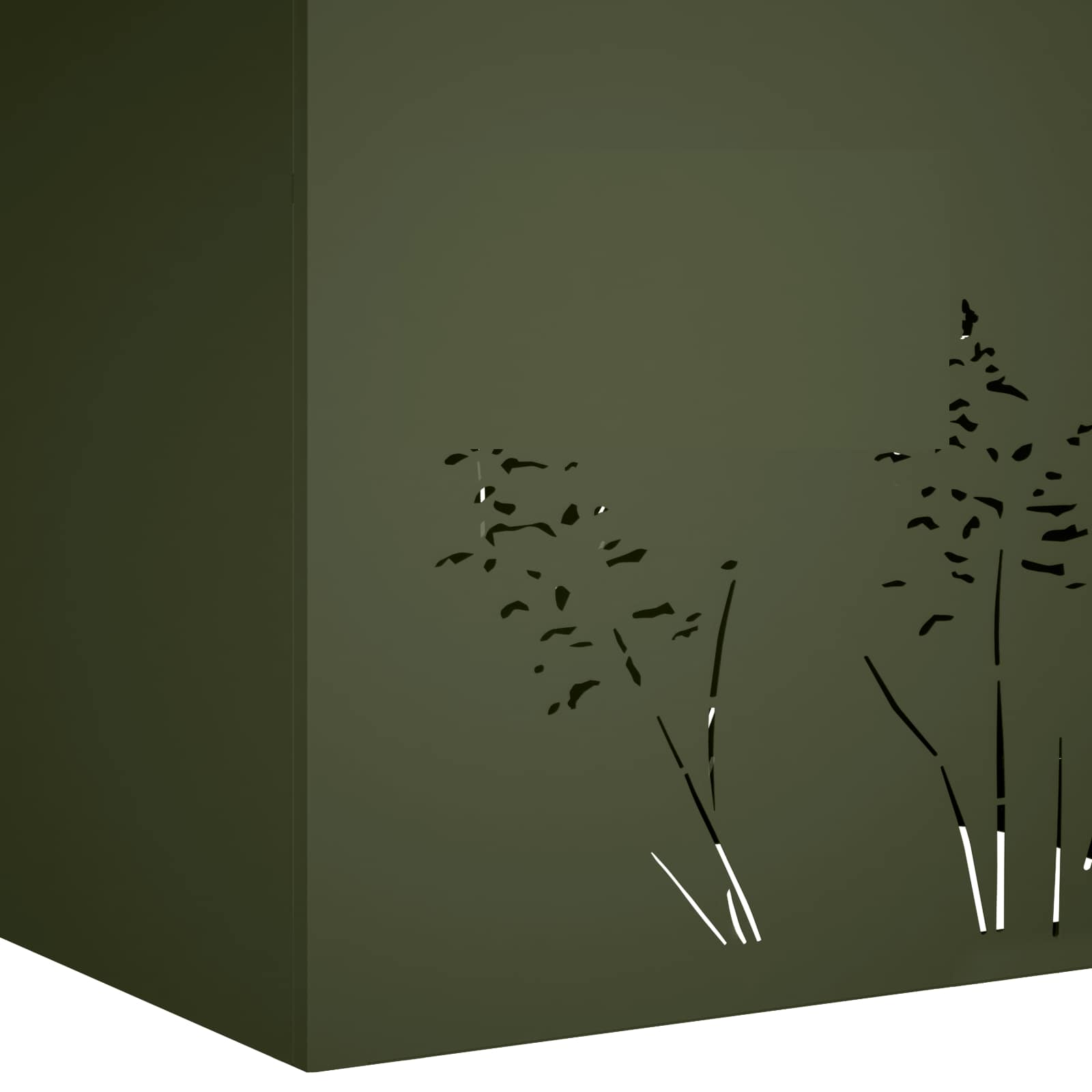 Plantenbak Olijfgroen 80 x 30 x 49 cm Koudgewalst staal image 7