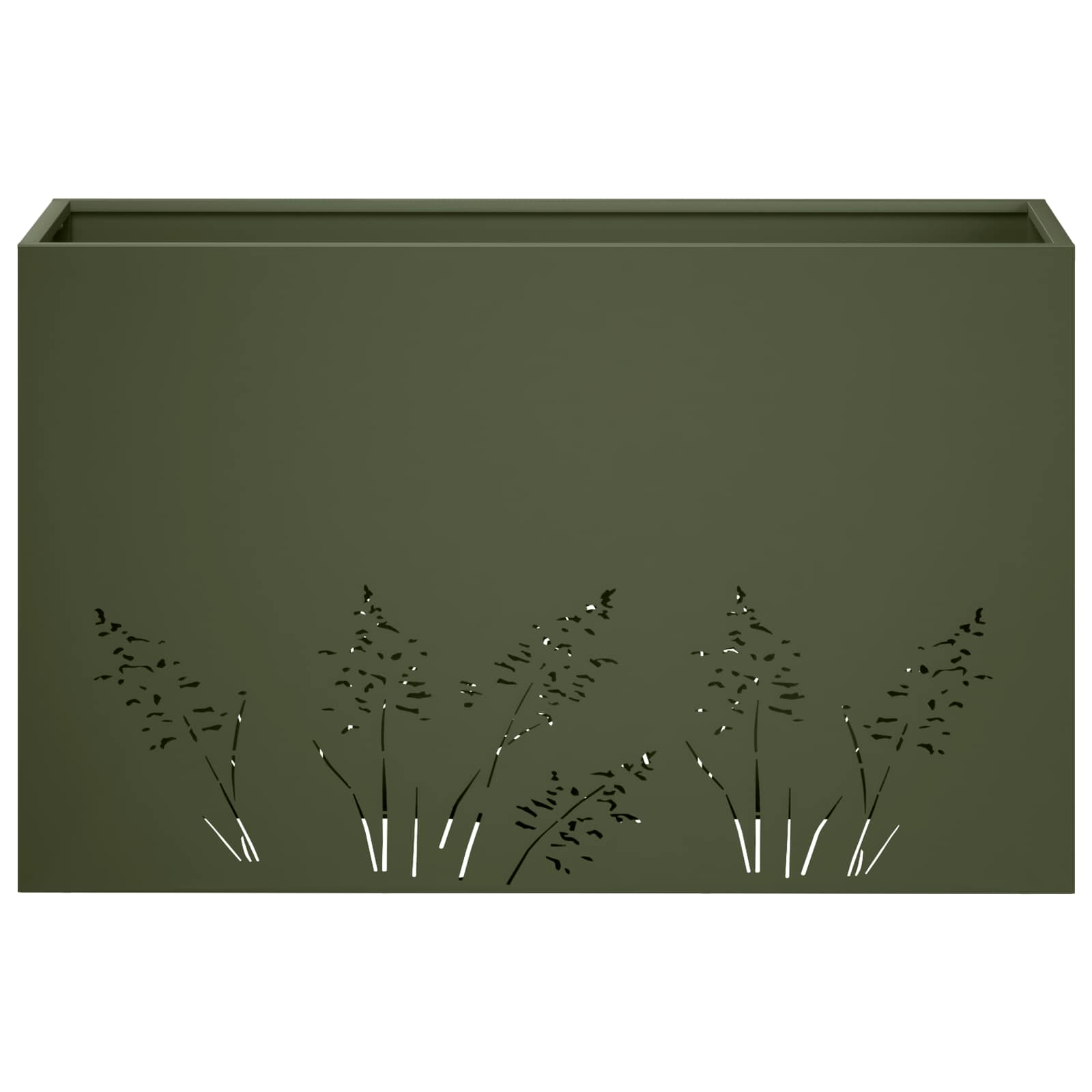 Plantenbak Olijfgroen 80 x 30 x 49 cm Koudgewalst staal image 4