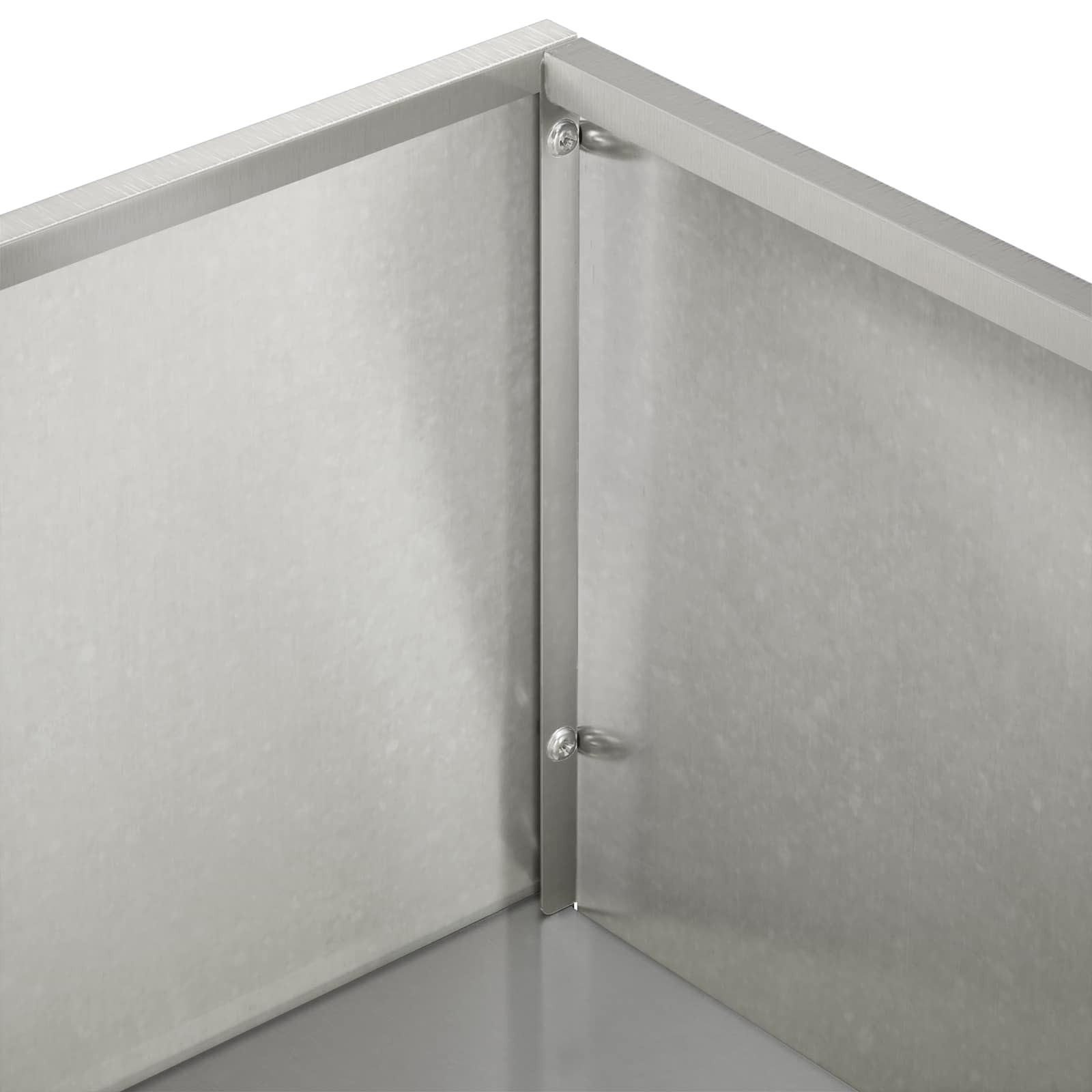 Plantenbak 2 st zilver 80 x 30 x 49 cm Roestvrij staal image 7