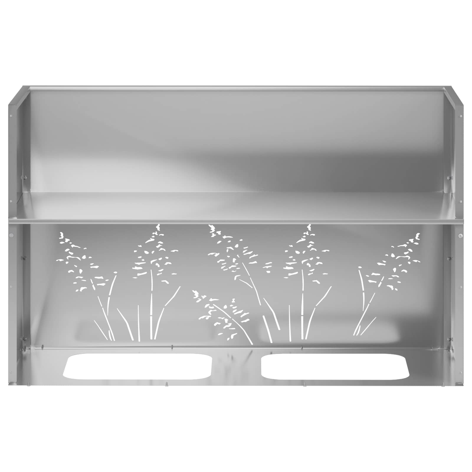 Plantenbak zilver 80 x 30 x 49 cm Gegalvaniseerd staal image 8