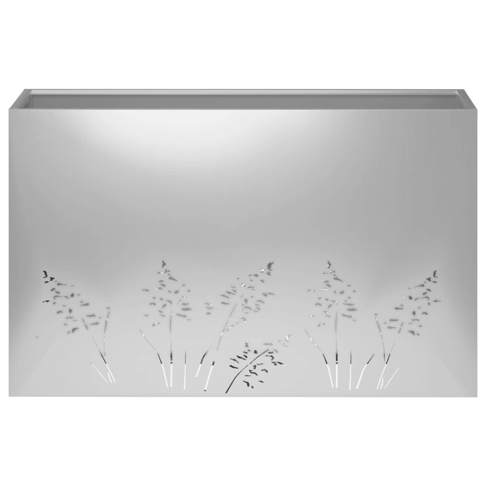 Plantenbak 2 st zilver 80 x 30 x 49 cm Gegalvaniseerd staal image 5