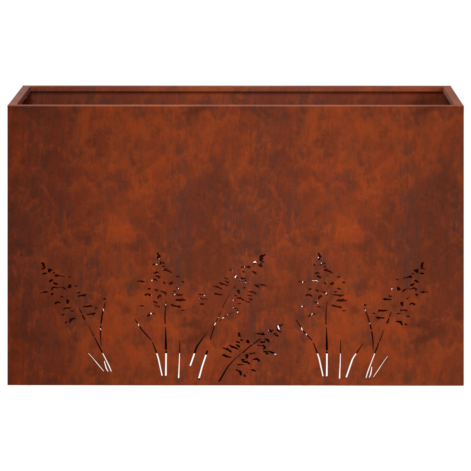 Plantenbak Roestkleurig 80 x 30 x 49 cm weervast staal image 5
