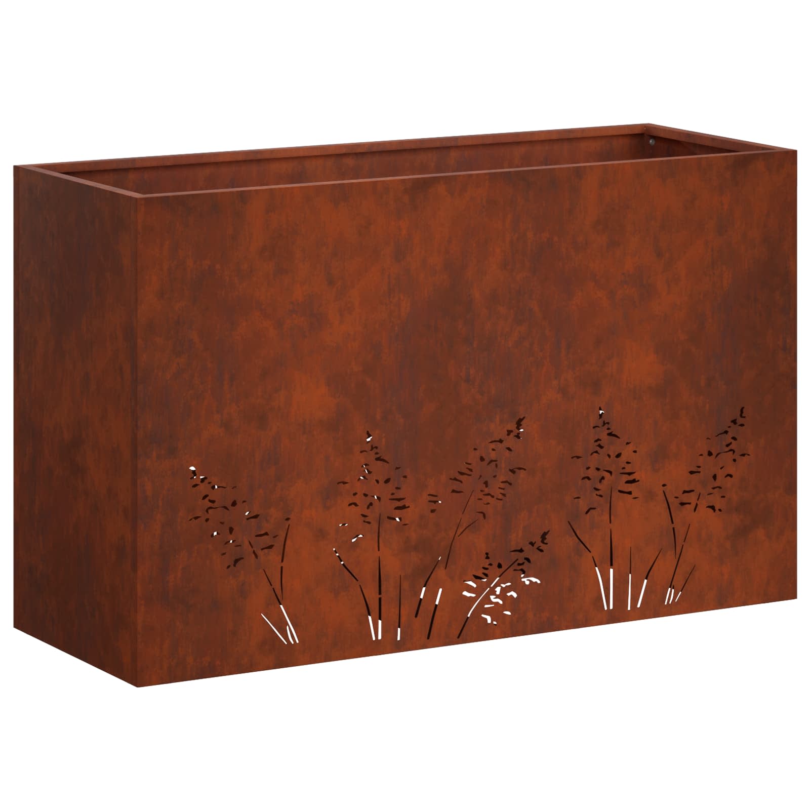 Plantenbak 2 st Roestkleurig 80 x 30 x 49 cm weervast staal image 5