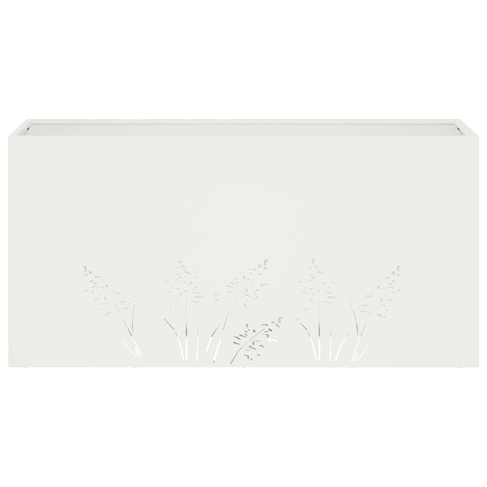 Plantenbak 2 st Wit 100 x 20 x 49 cm Koudgewalst staal image 5
