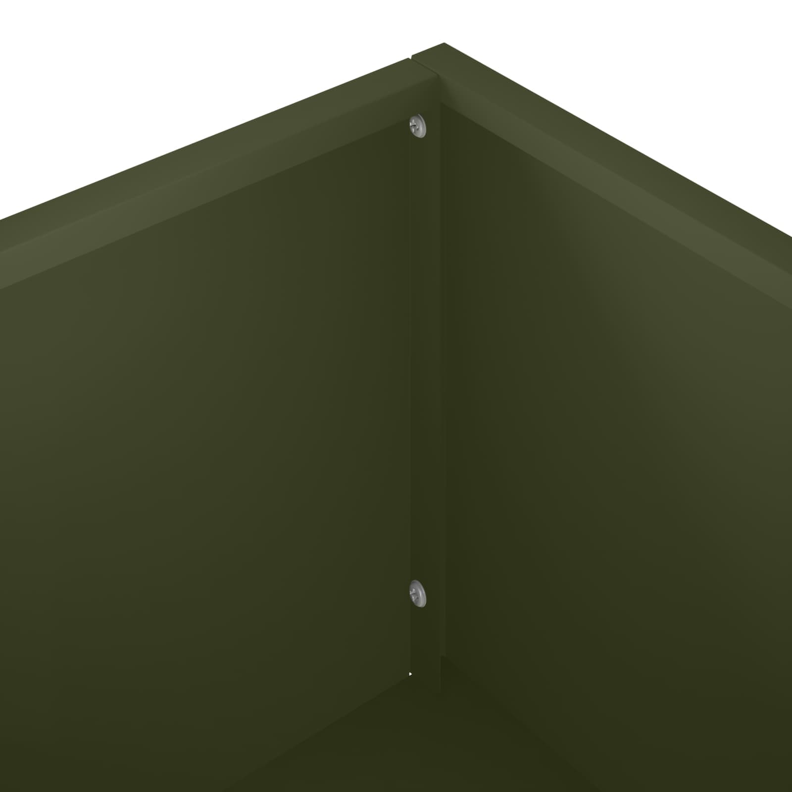 Plantenbak Olijfgroen 100 x 20 x 49 cm Koudgewalst staal image 6