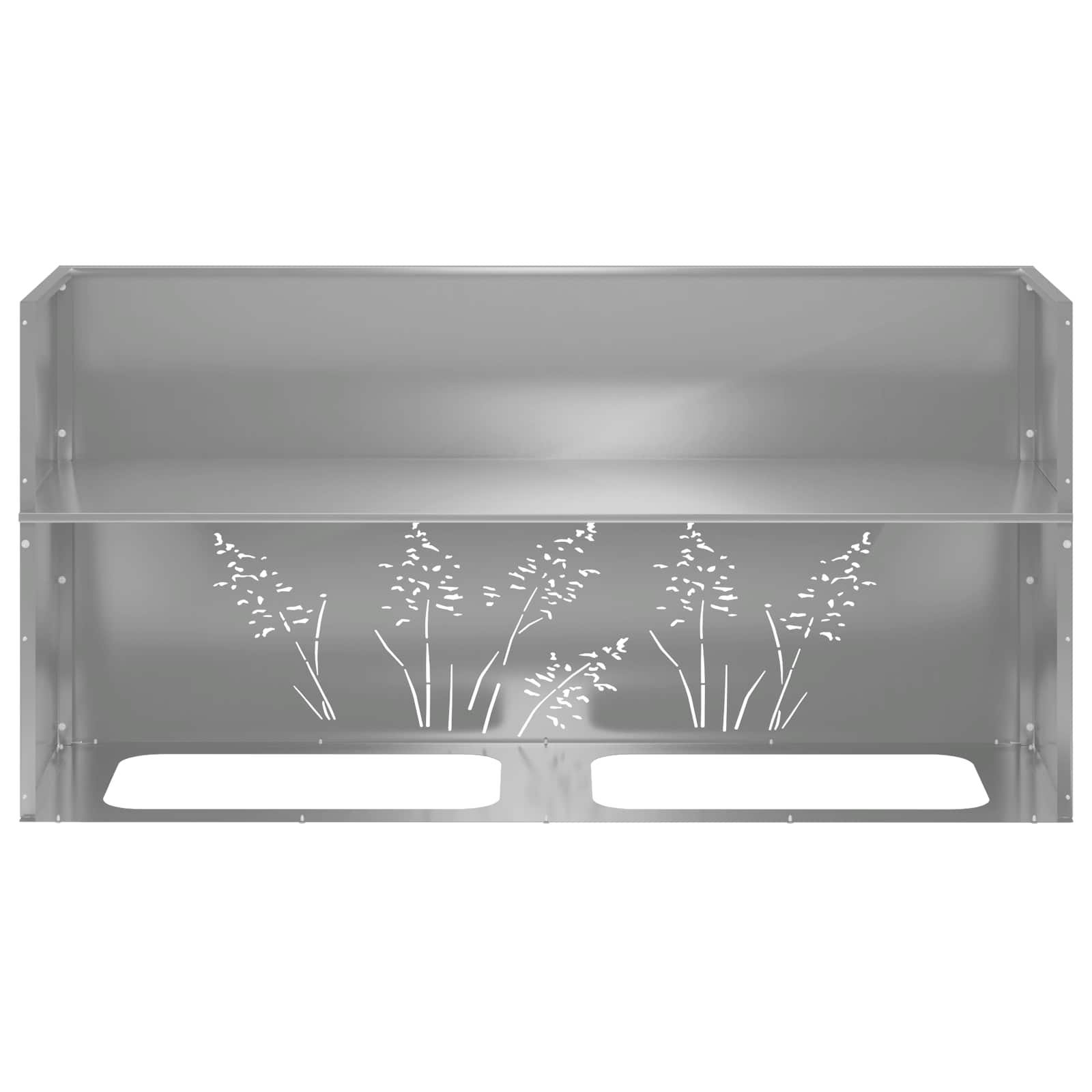 Plantenbak zilver 100 x 20 x 49 cm Gegalvaniseerd staal image 8