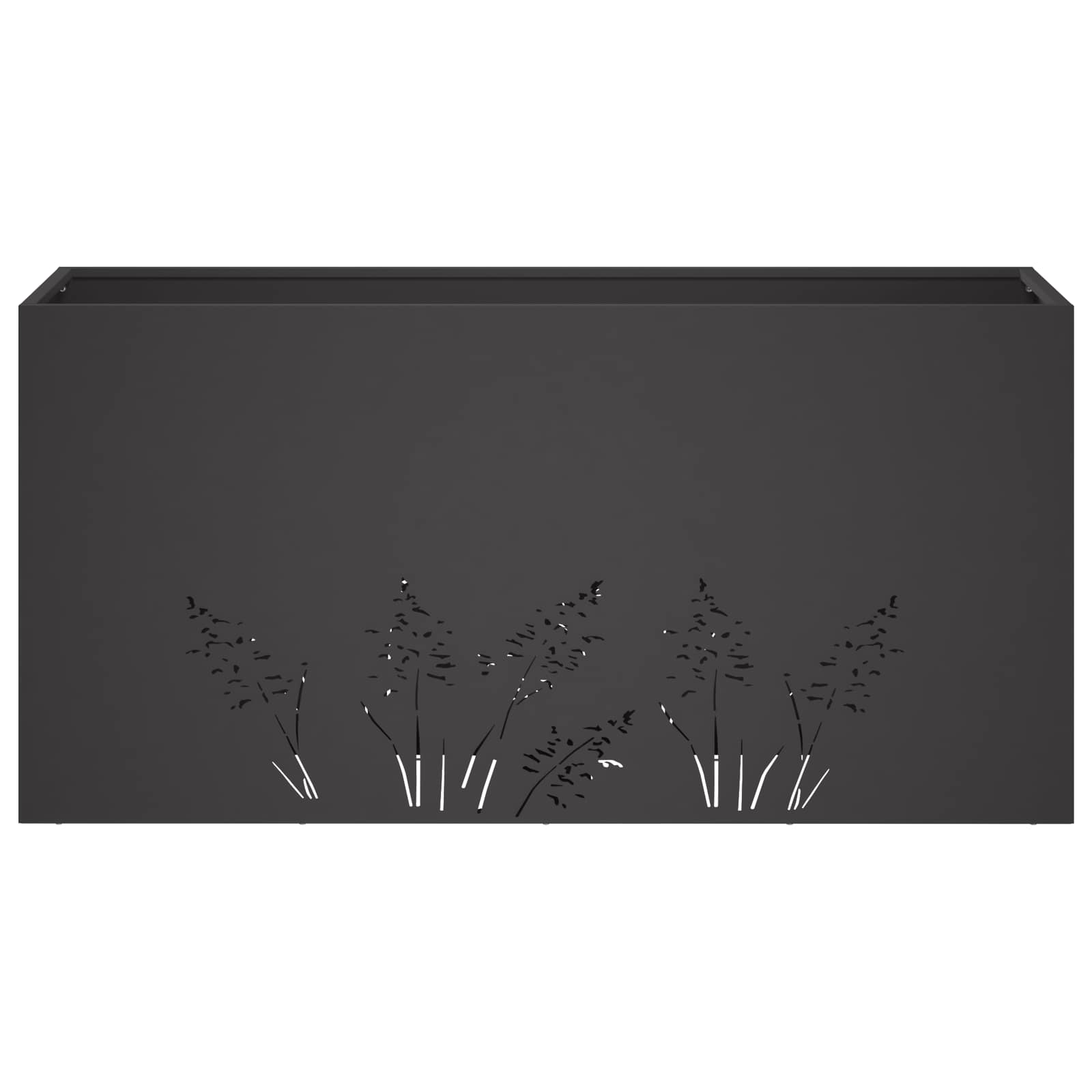 Plantenbak Zwart 100 x 30 x 49 cm Koudgewalst staal image 4