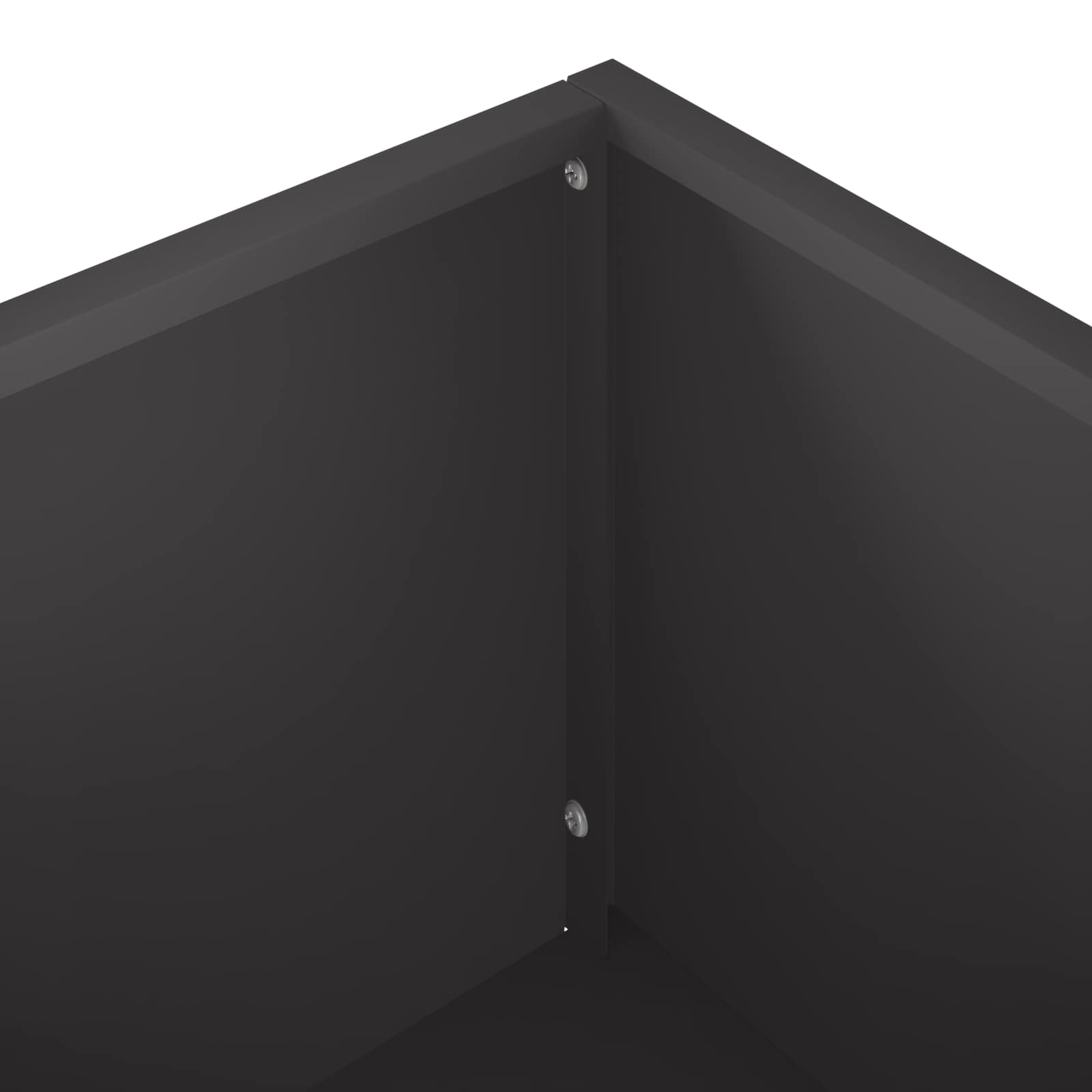 Plantenbak 2 st Zwart 100 x 30 x 49 cm Koudgewalst staal image 7