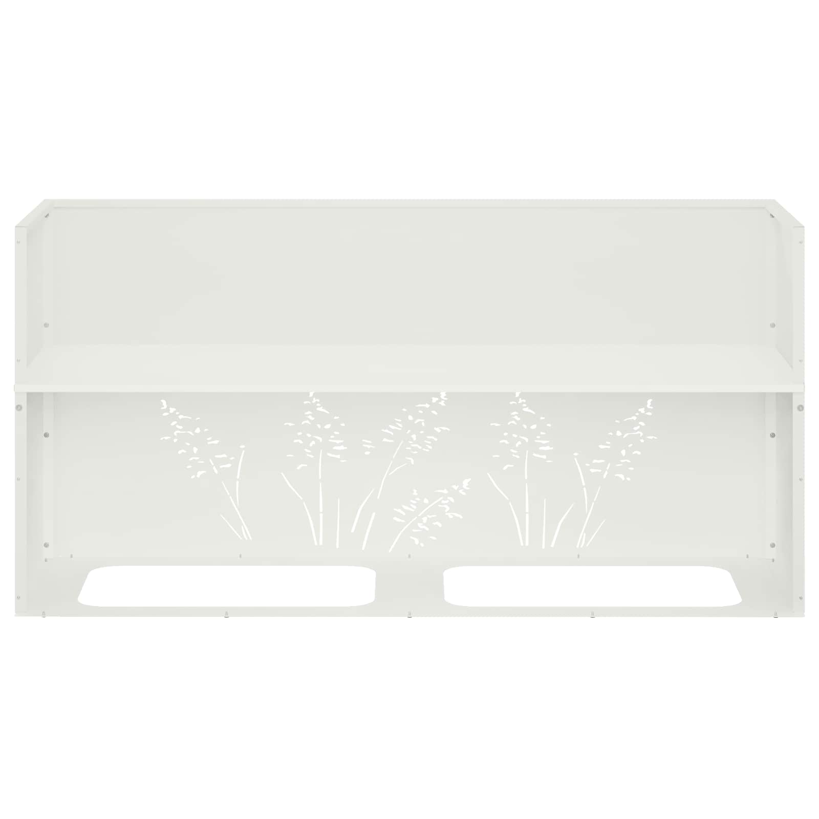 Plantenbak 2 st Wit 100 x 30 x 49 cm Koudgewalst staal image 9