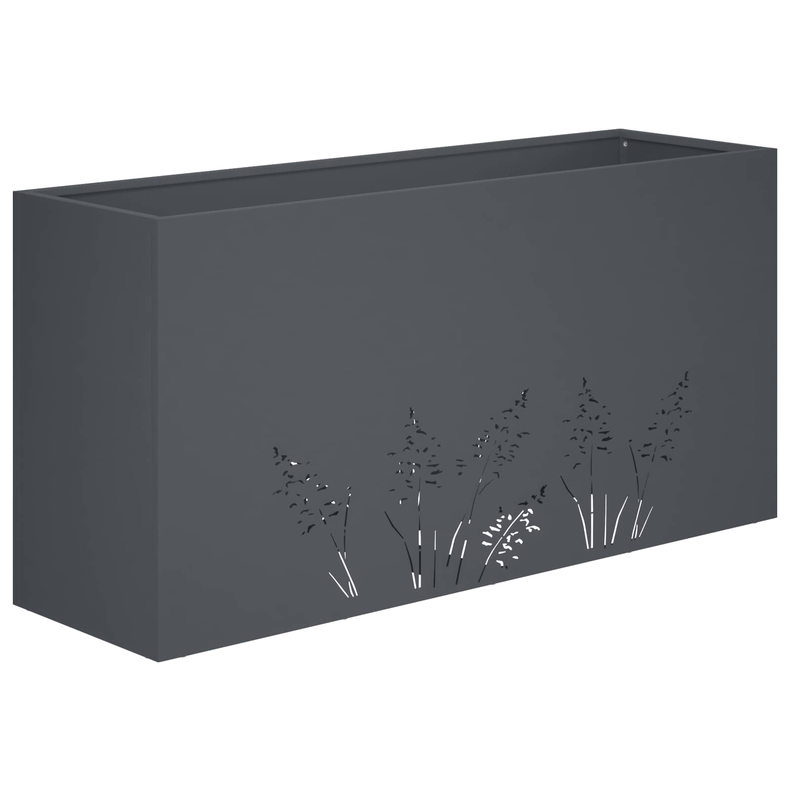 Plantenbak 2 st Antraciet 100 x 30 x 49 cm Koudgewalst staal image 4