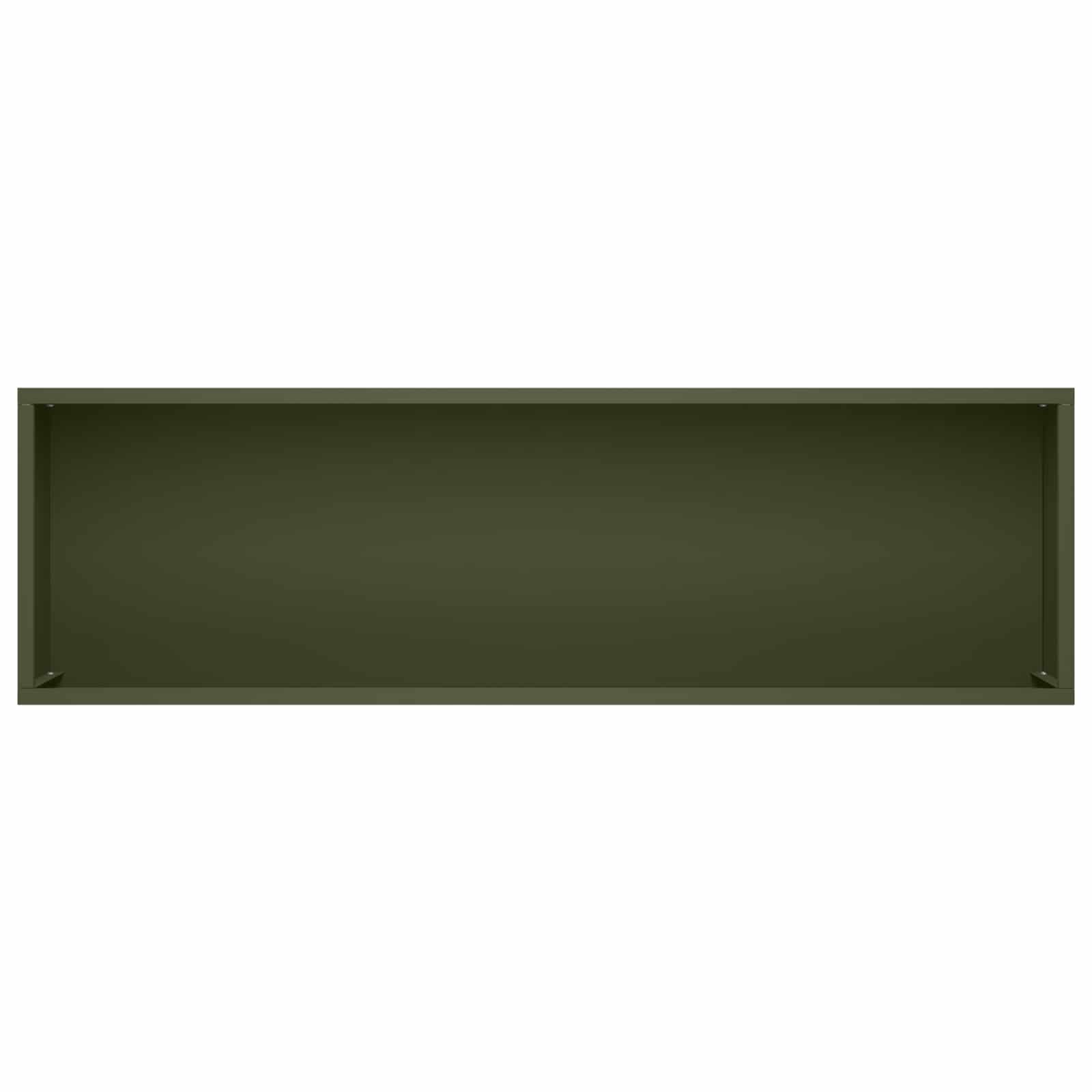 Plantenbak 2 st Olijfgroen 100 x 30 x 49 cm Koudgewalst staal image 6