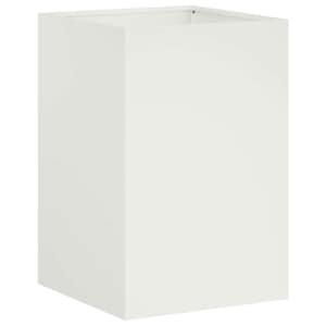 vidaXL Aia istutuspot Valge 40 x 40 x 60 cm K&uuml;lmvalmistatud teras